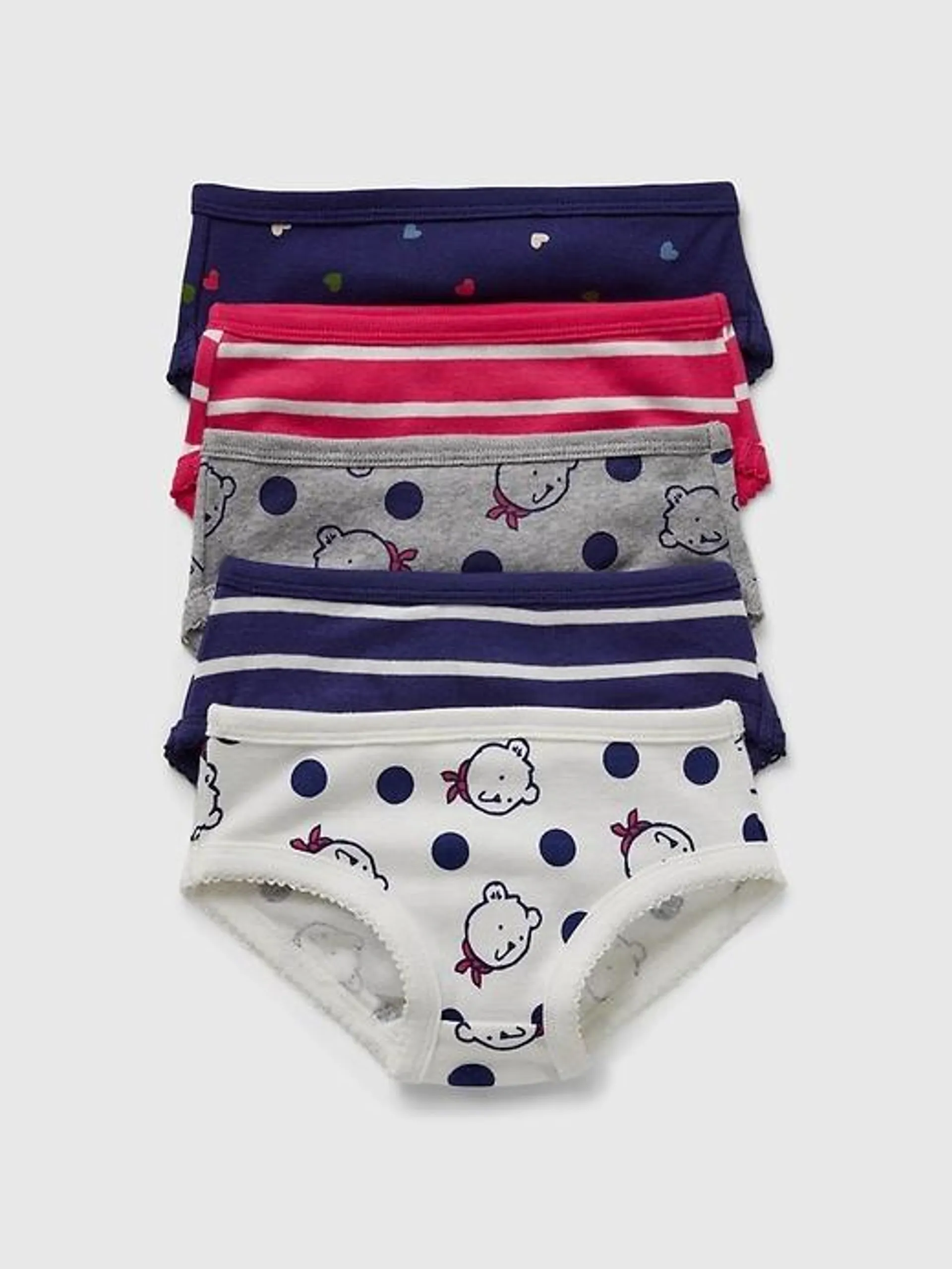 Toddler Organic Cotton Bikini Briefs (5-Pack)