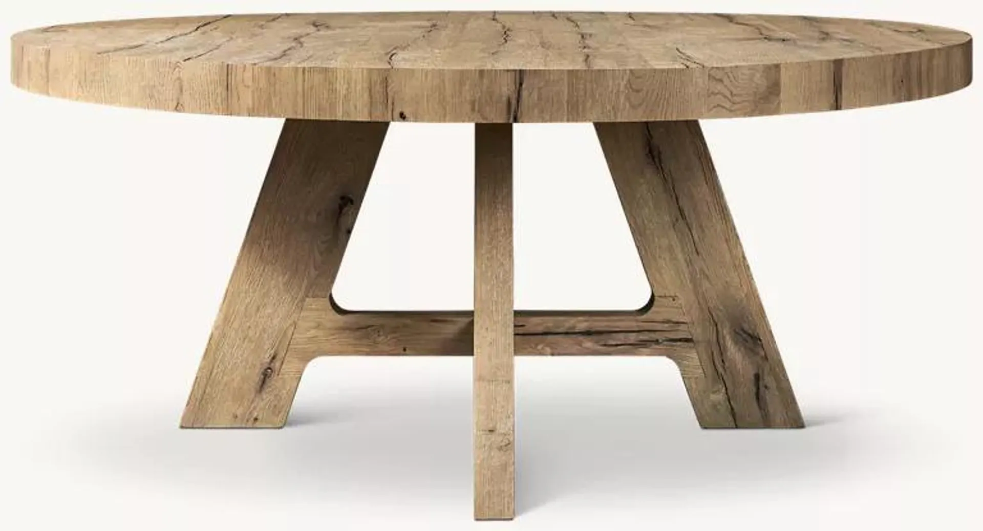 Davos Oak Round Dining Table