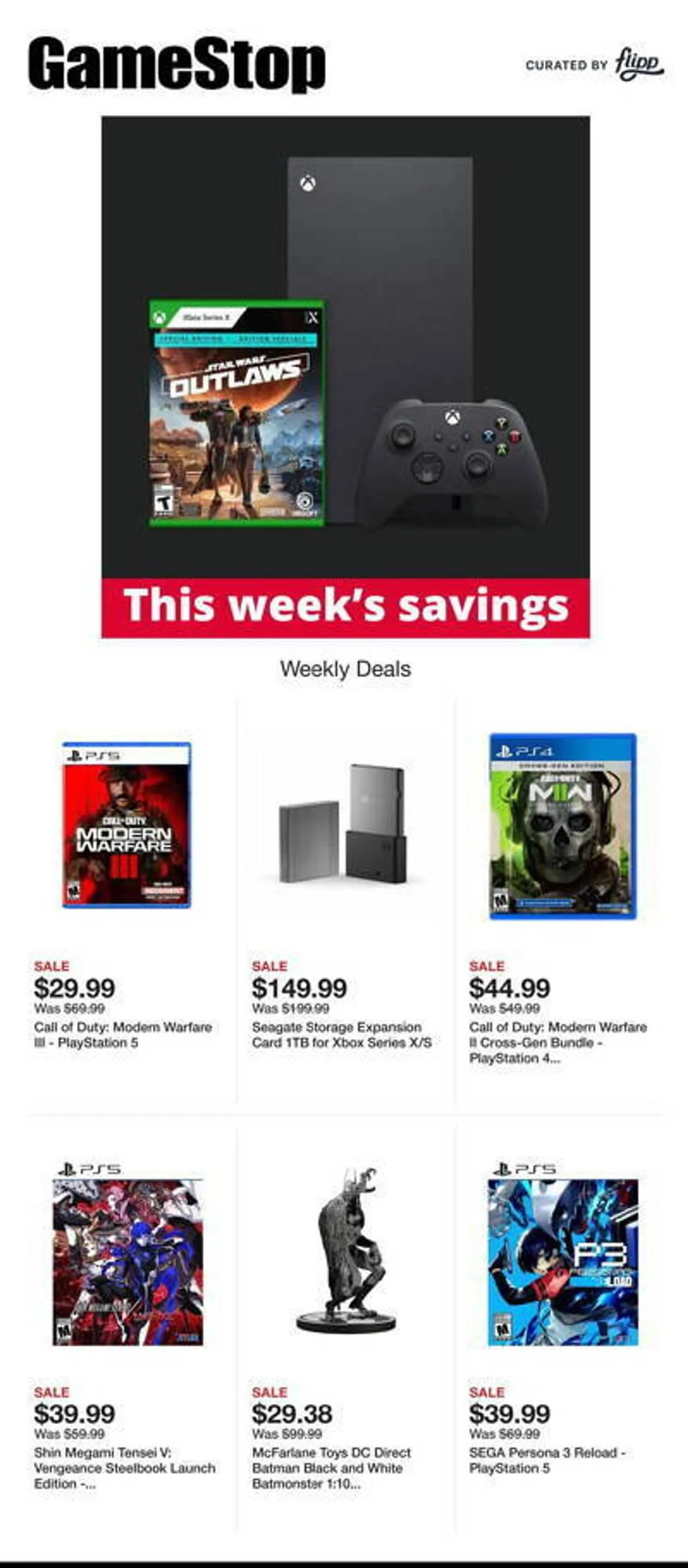 Game Stop Weekly Ad - 1