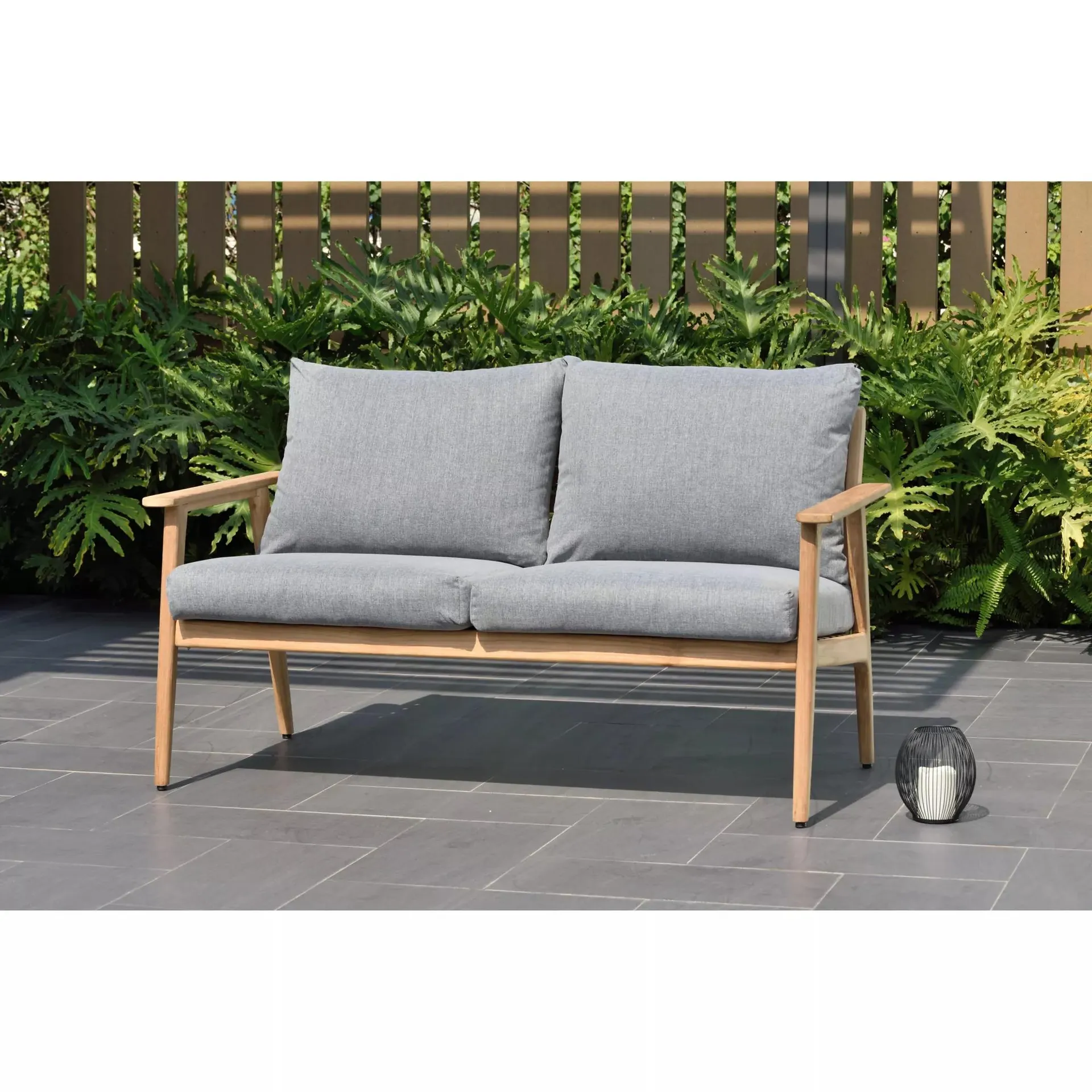 Amazonia Eva 2-Seat Teak Patio Sofa