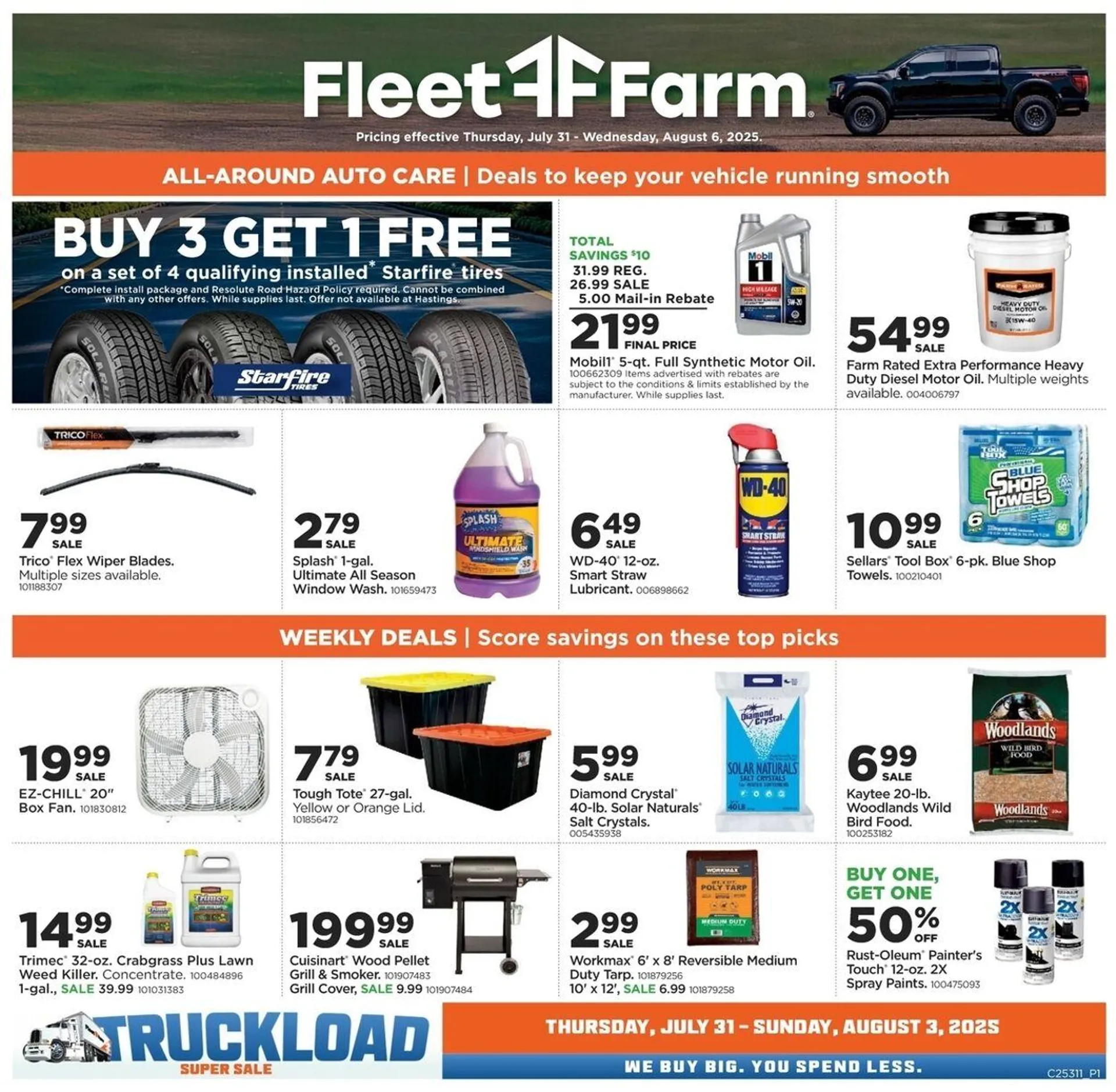 Weekly ad Mills Fleet Farm from July 31 to August 6 2025 - Page 1