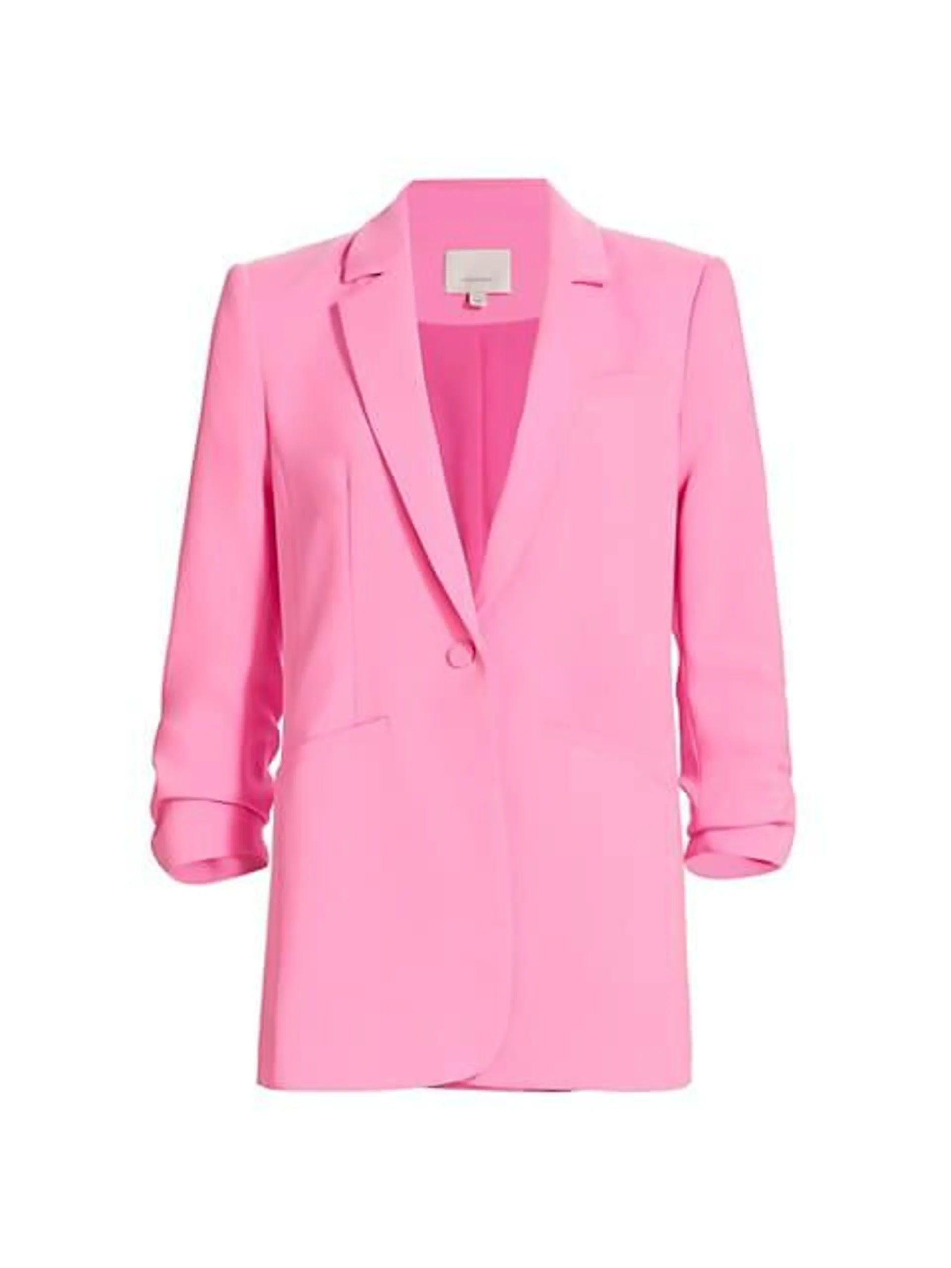 Khloe Crepe Ruched Blazer