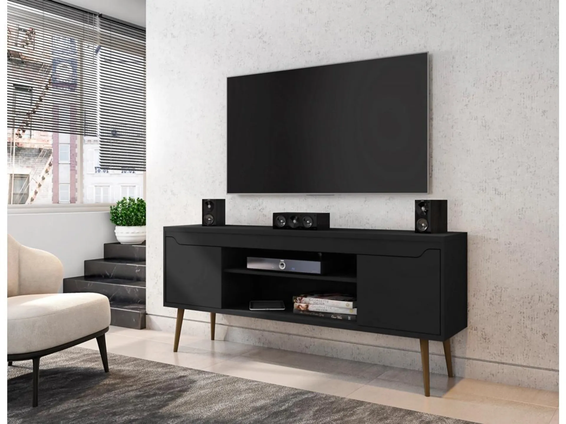 Manhattan Comfort 63" Bradley TV Stand