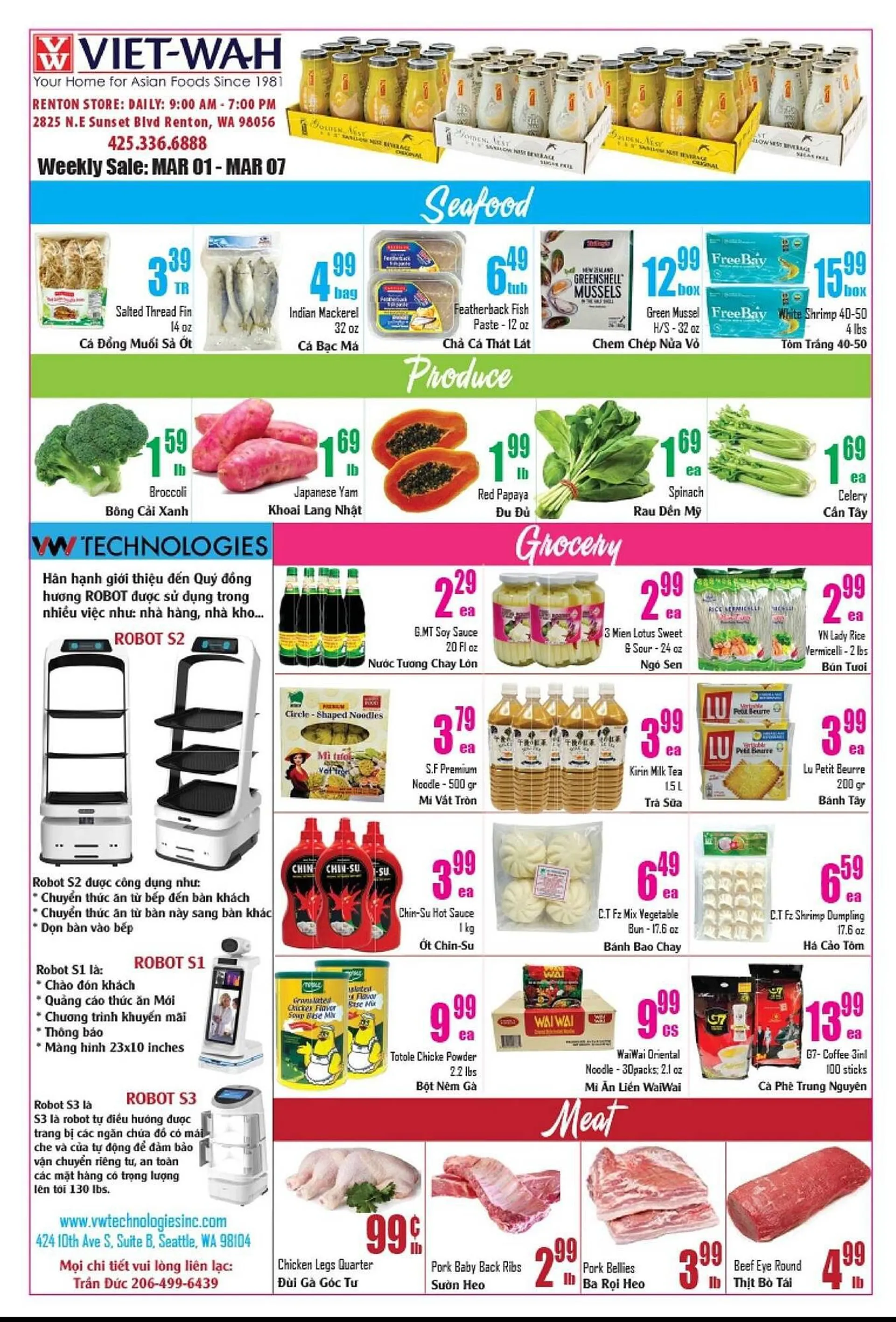 Weekly ad Viet Wah Supermarket Weekly Ad from March 1 to March 7 2024 - Page 