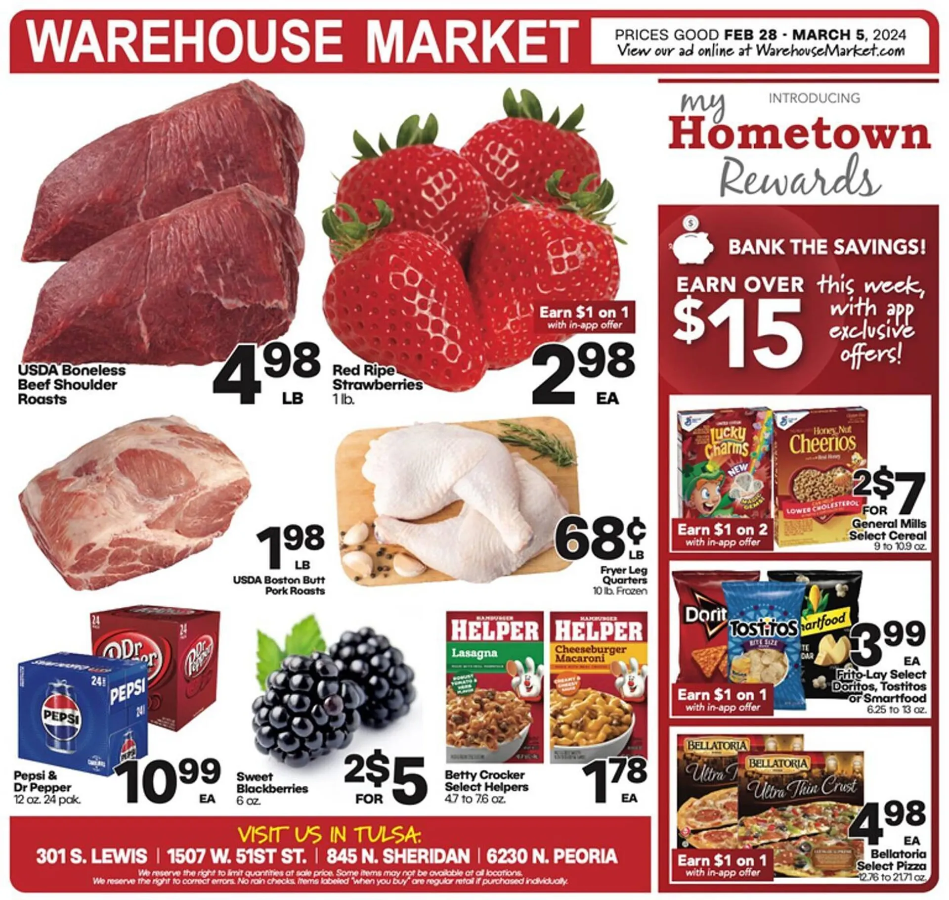 Weekly ad Warehouse Market Weekly Ad from February 28 to March 5 2024 - Page 1