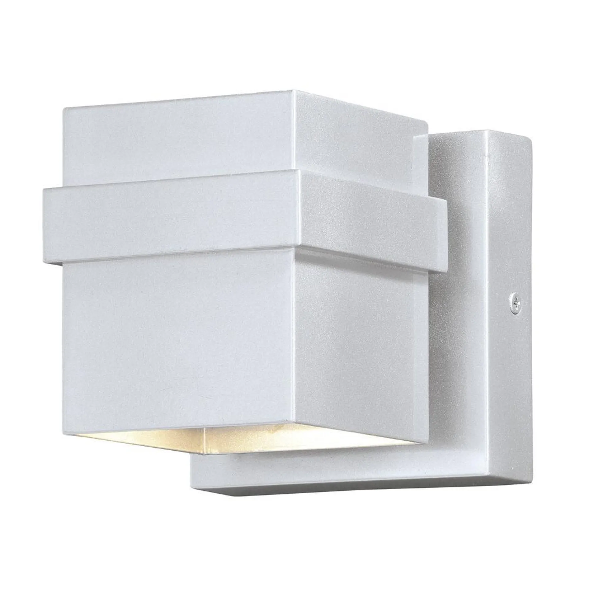 Patriot Lighting® Architecture Painted Satin Nickel Integrated LED Outdoor Wall Light