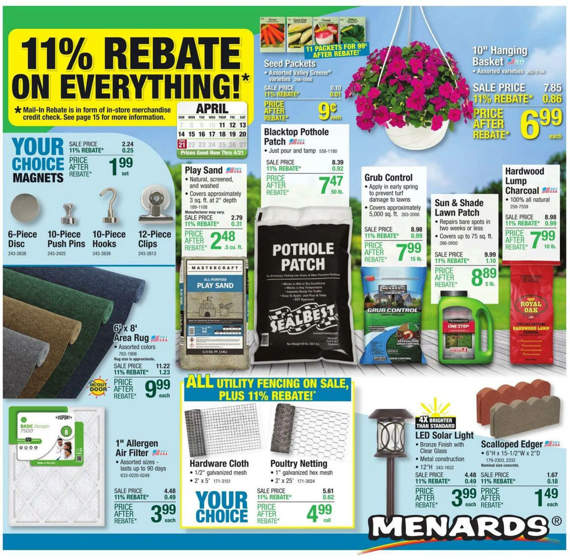 Weekly ad Menards Current weekly ad from April 11 to April 21 2024 - Page 1