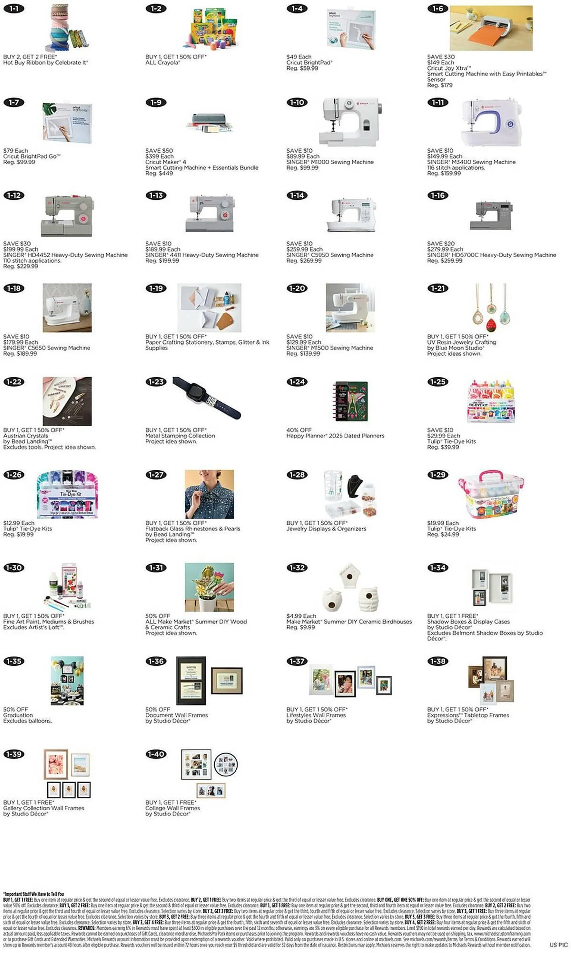 Weekly ad Michaels Weekly Ad from June 1 to June 5 2025 - Page 1