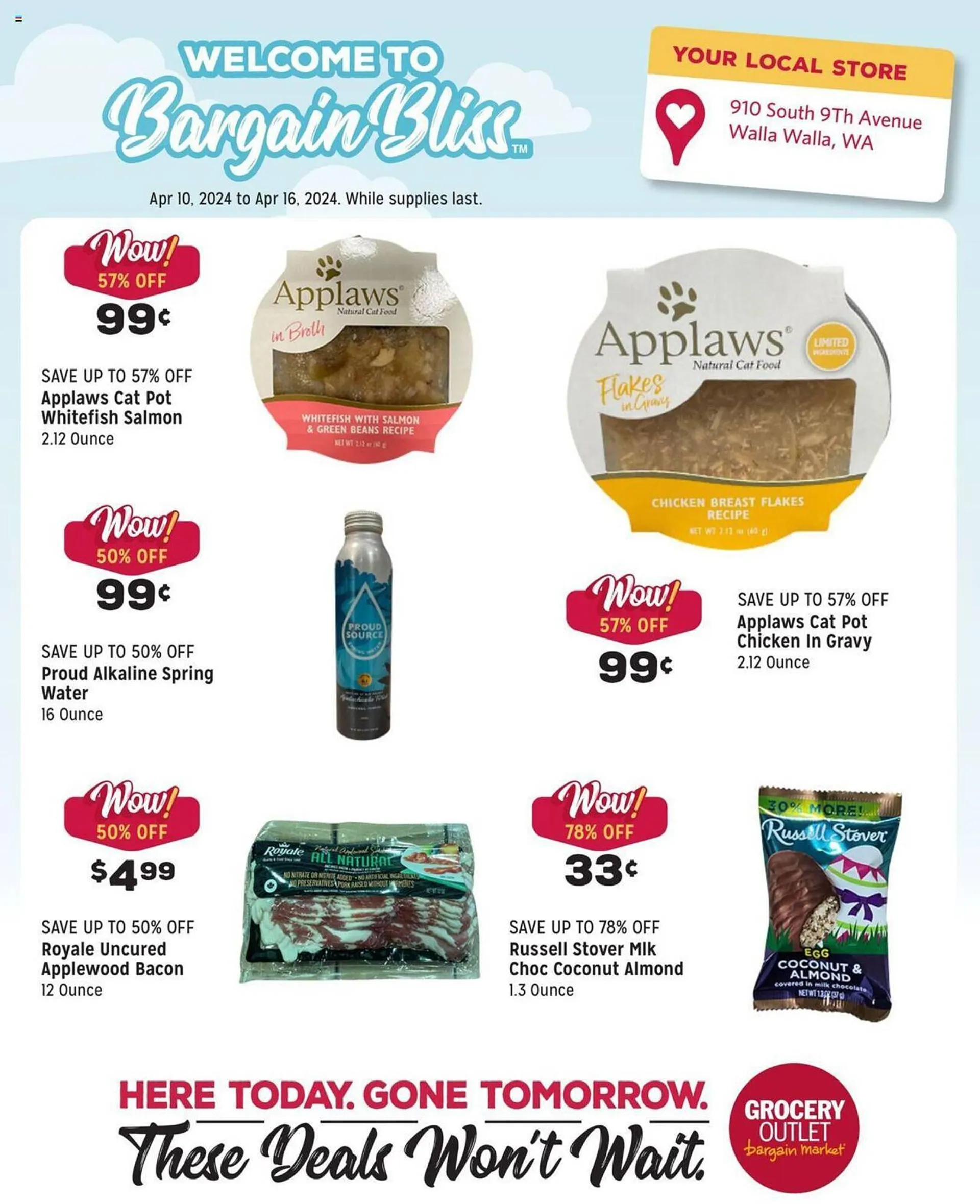 Weekly ad Grocery Outlet Weekly Ad from April 10 to April 16 2024 - Page 1