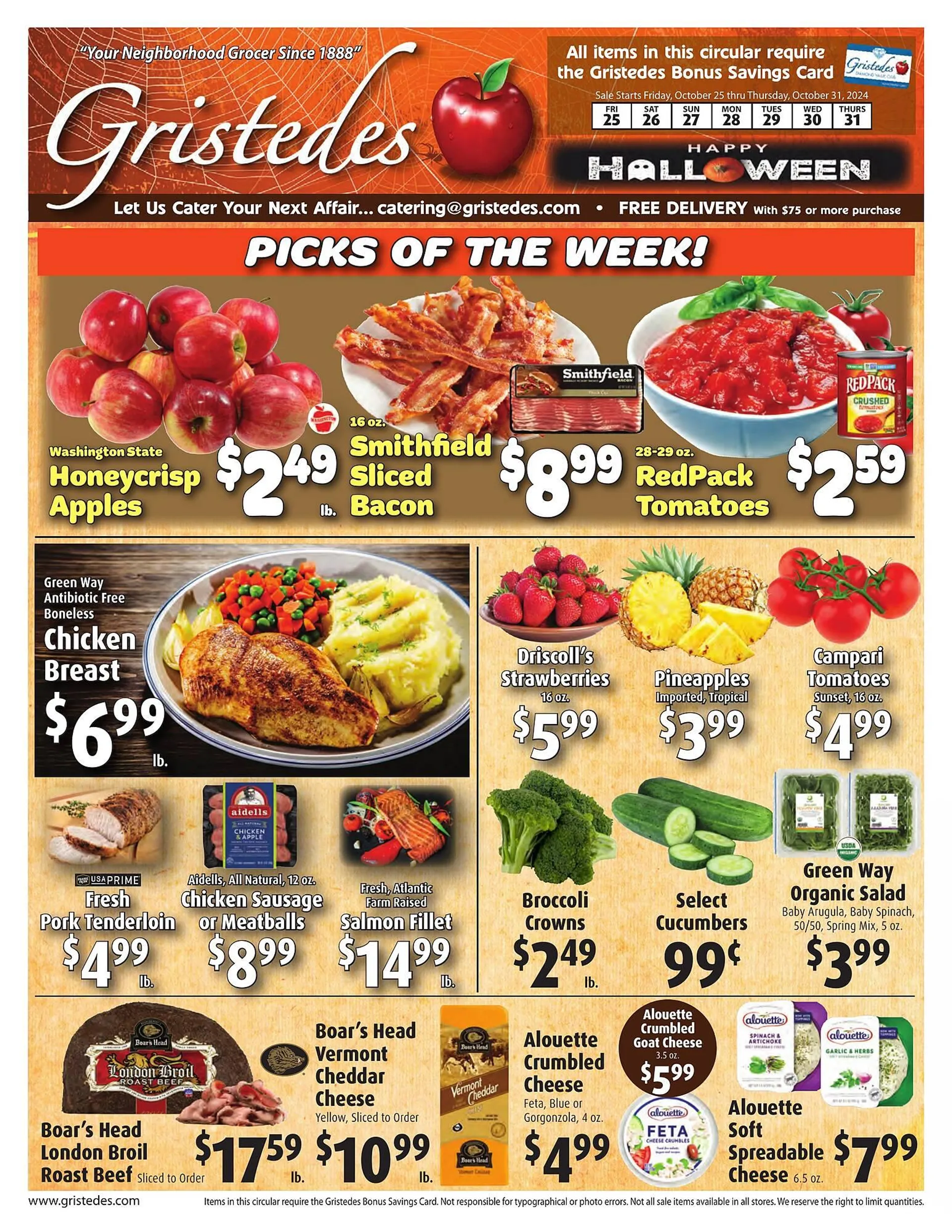 Weekly ad Gristedes Weekly Ad from October 25 to October 31 2024 - Page 1