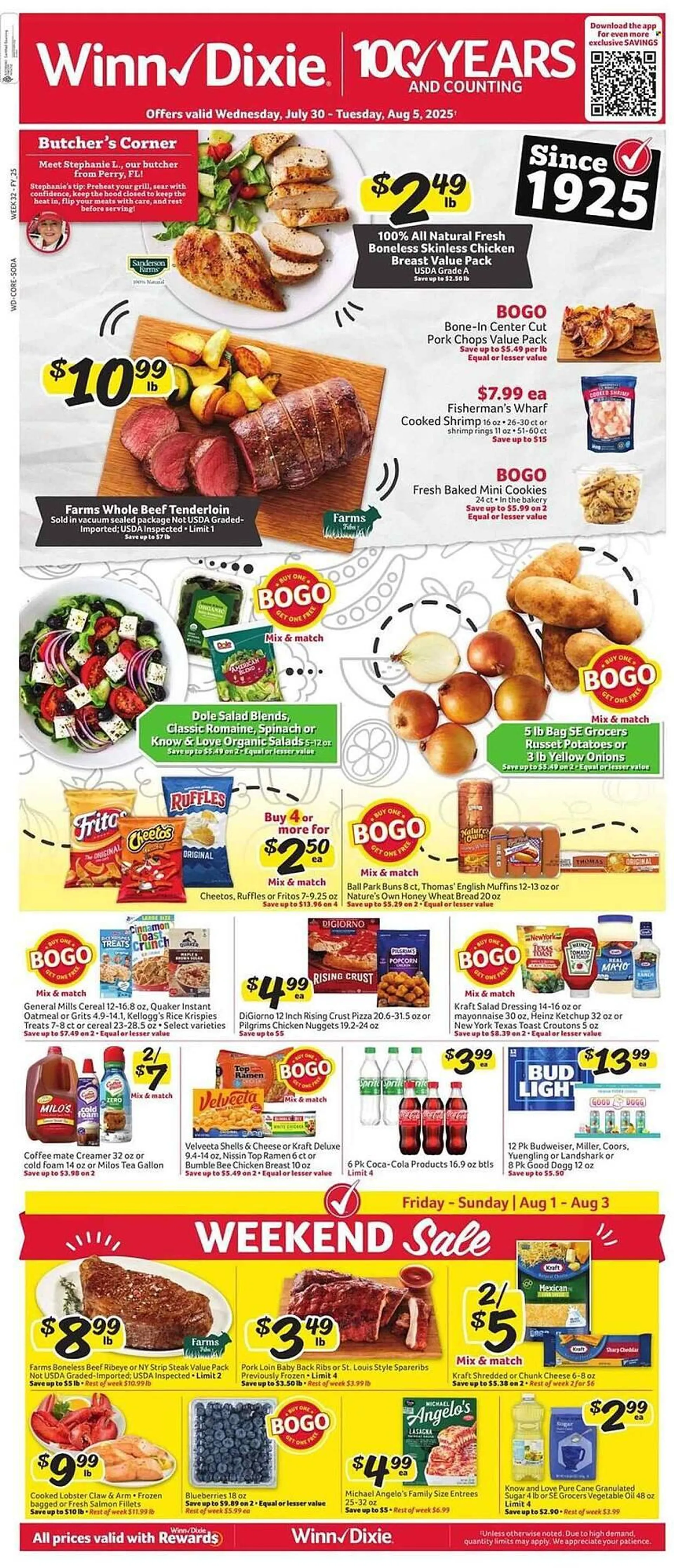 Weekly ad Winn Dixie Weekly Ad from July 30 to August 5 2025 - Page 1