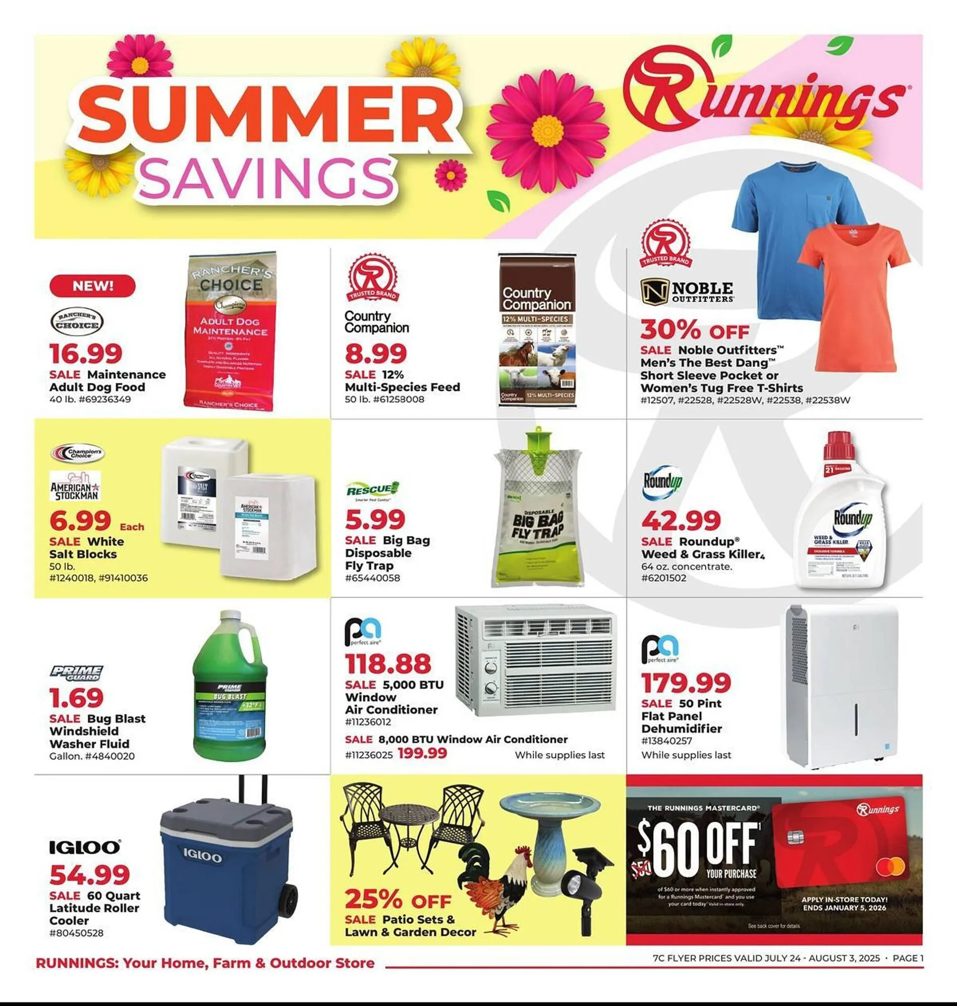 Weekly ad Runnings Weekly Ad from July 24 to August 3 2025 - Page 1