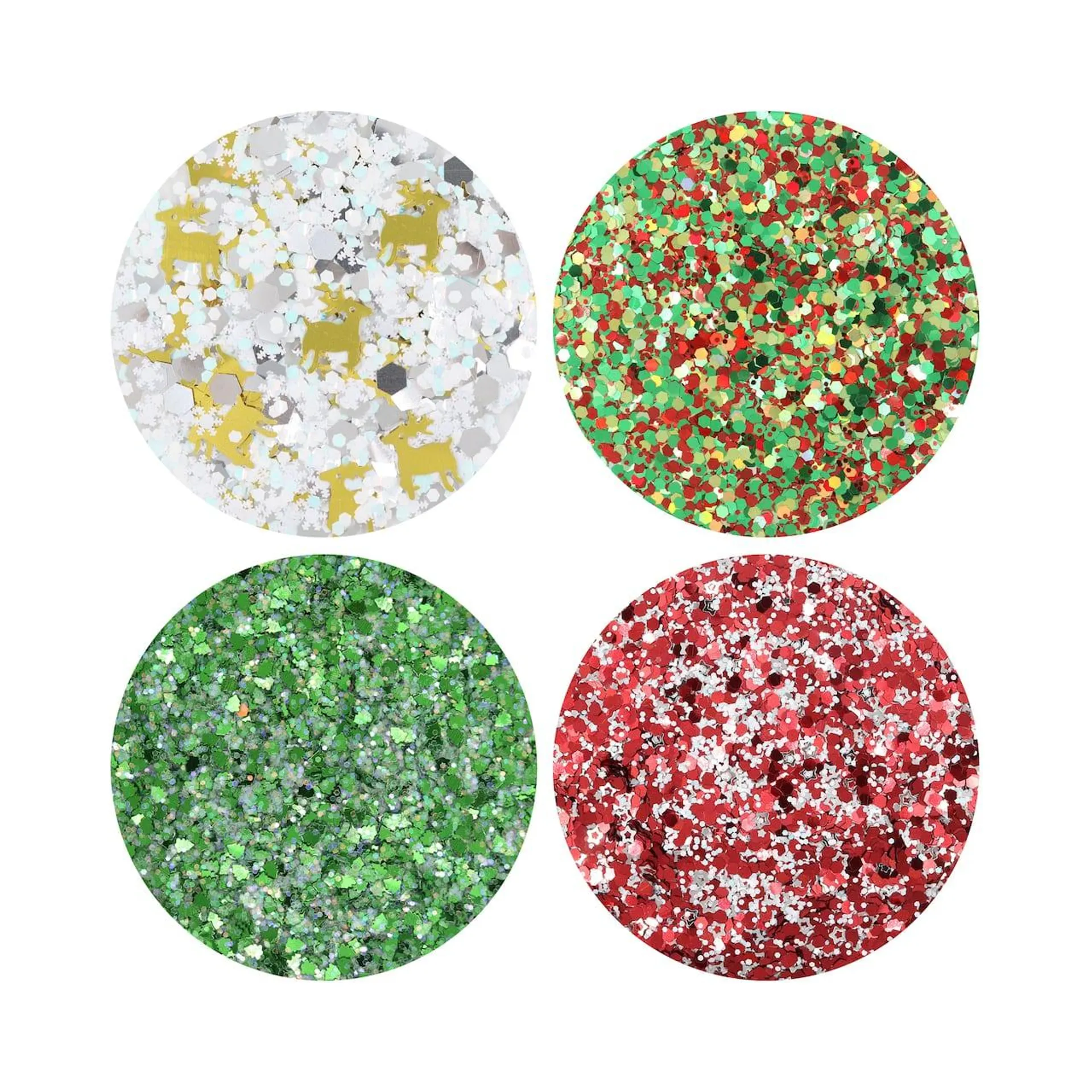 Traditional Christmas Glitter Stacker by Creatology™