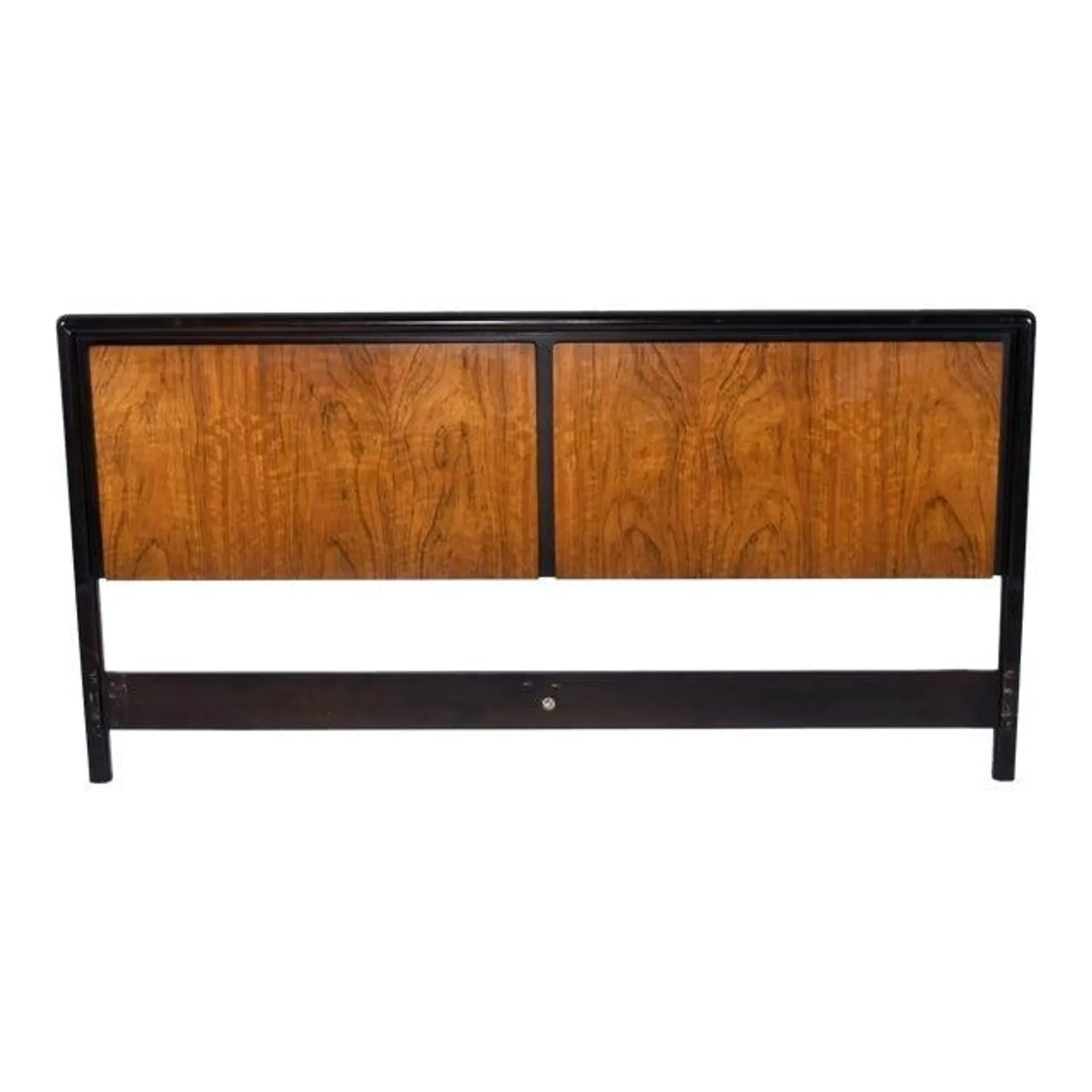 John Stuart and Mount Airy Modern King Size Bed Headboard Walnut and Dark Wood