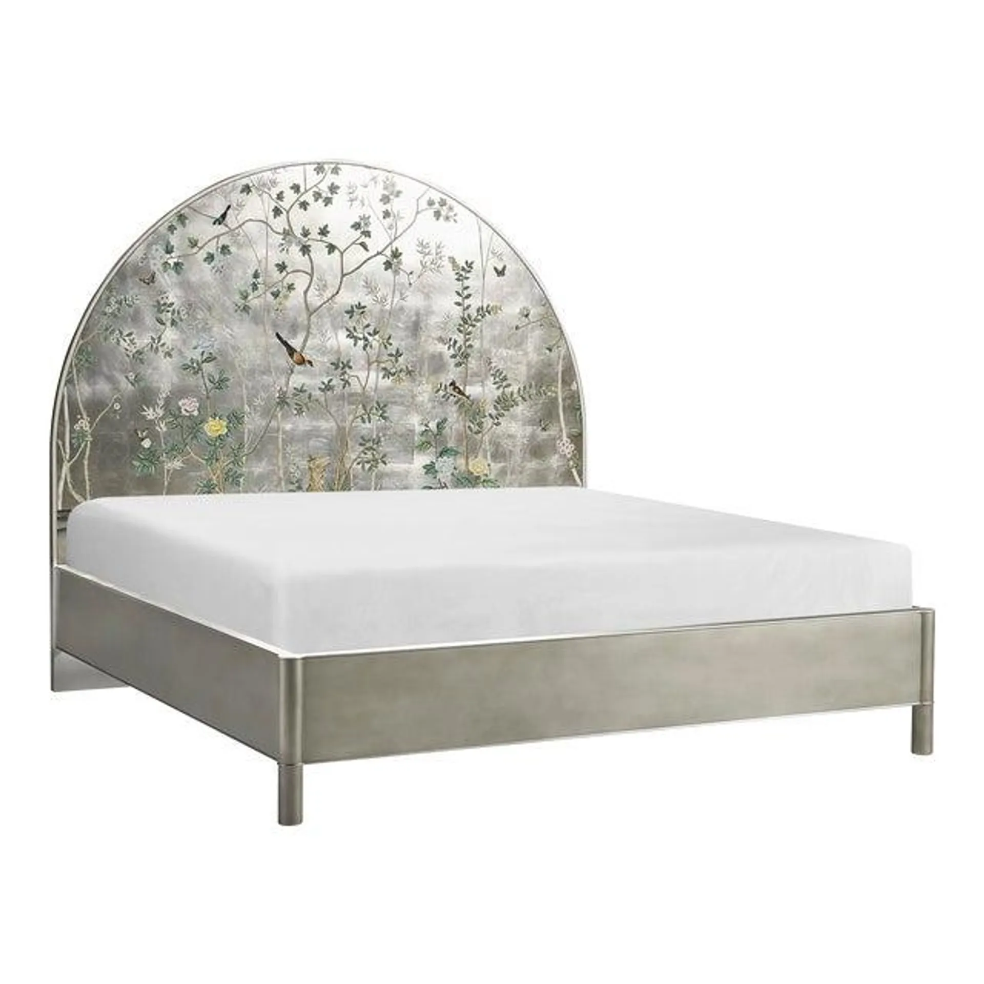 Shimmering Moon Half Round Panel King Bed