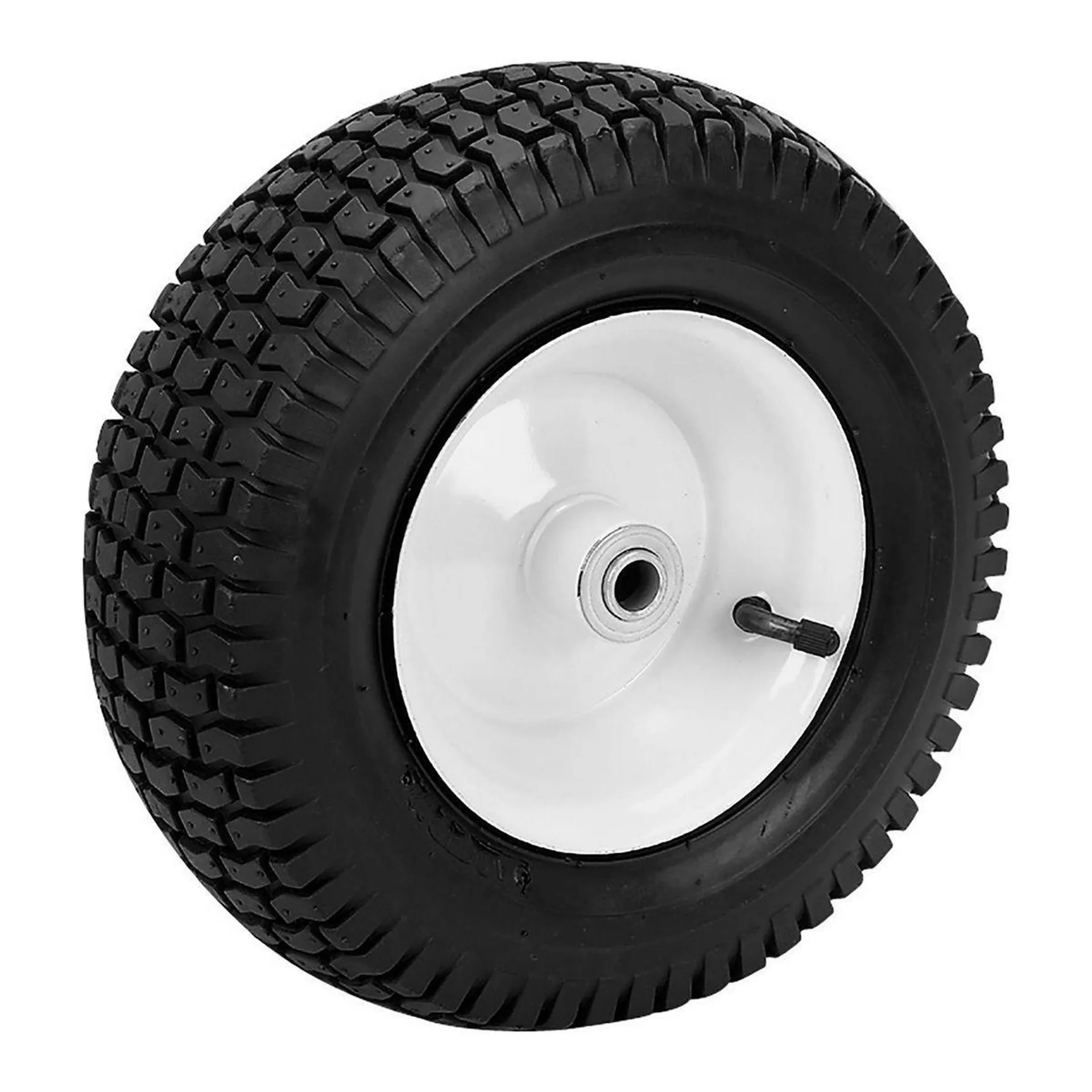 HAUL-MASTER 13 in. Pneumatic Tire with White Hub