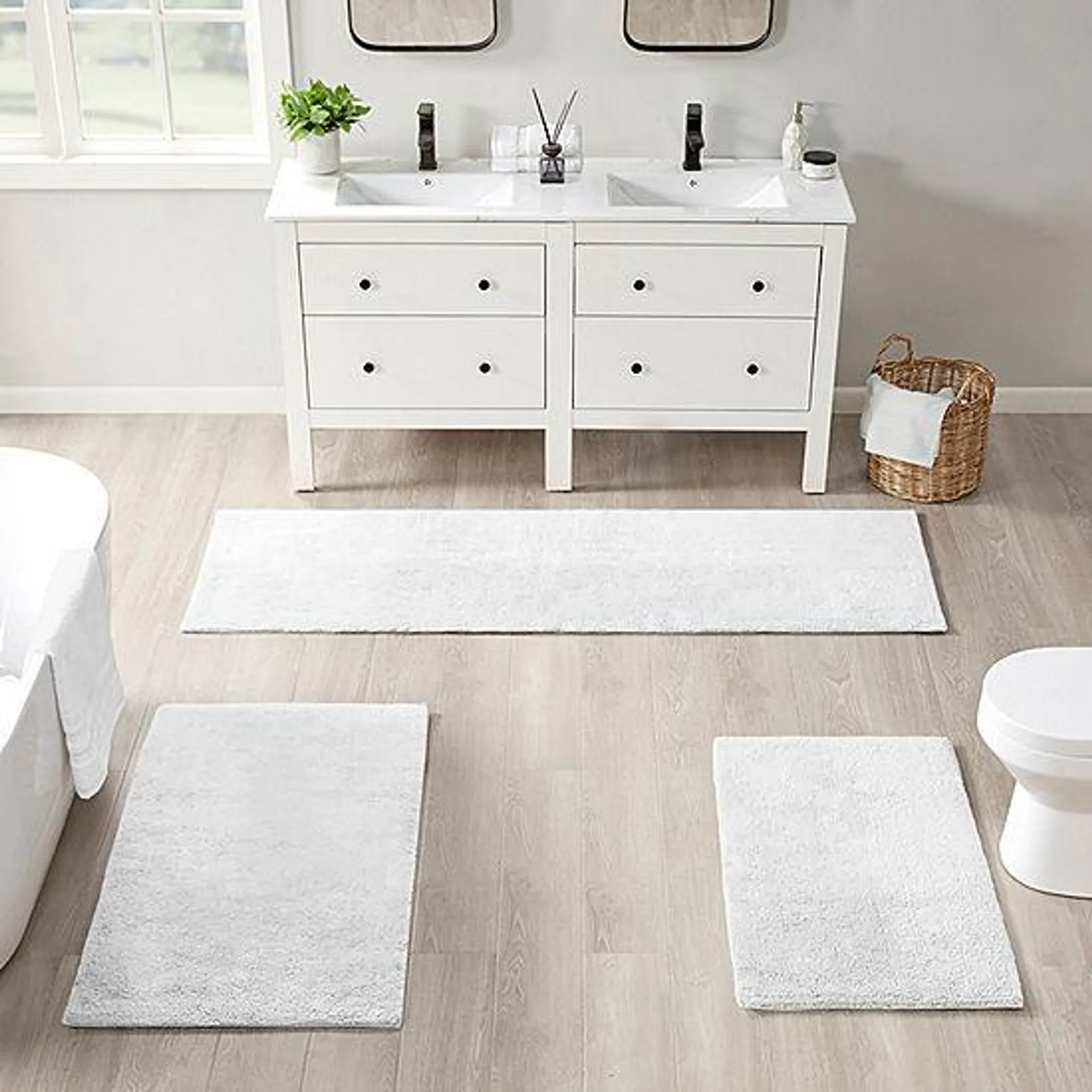 Beautyrest Plume Reversible Bath Rug collection