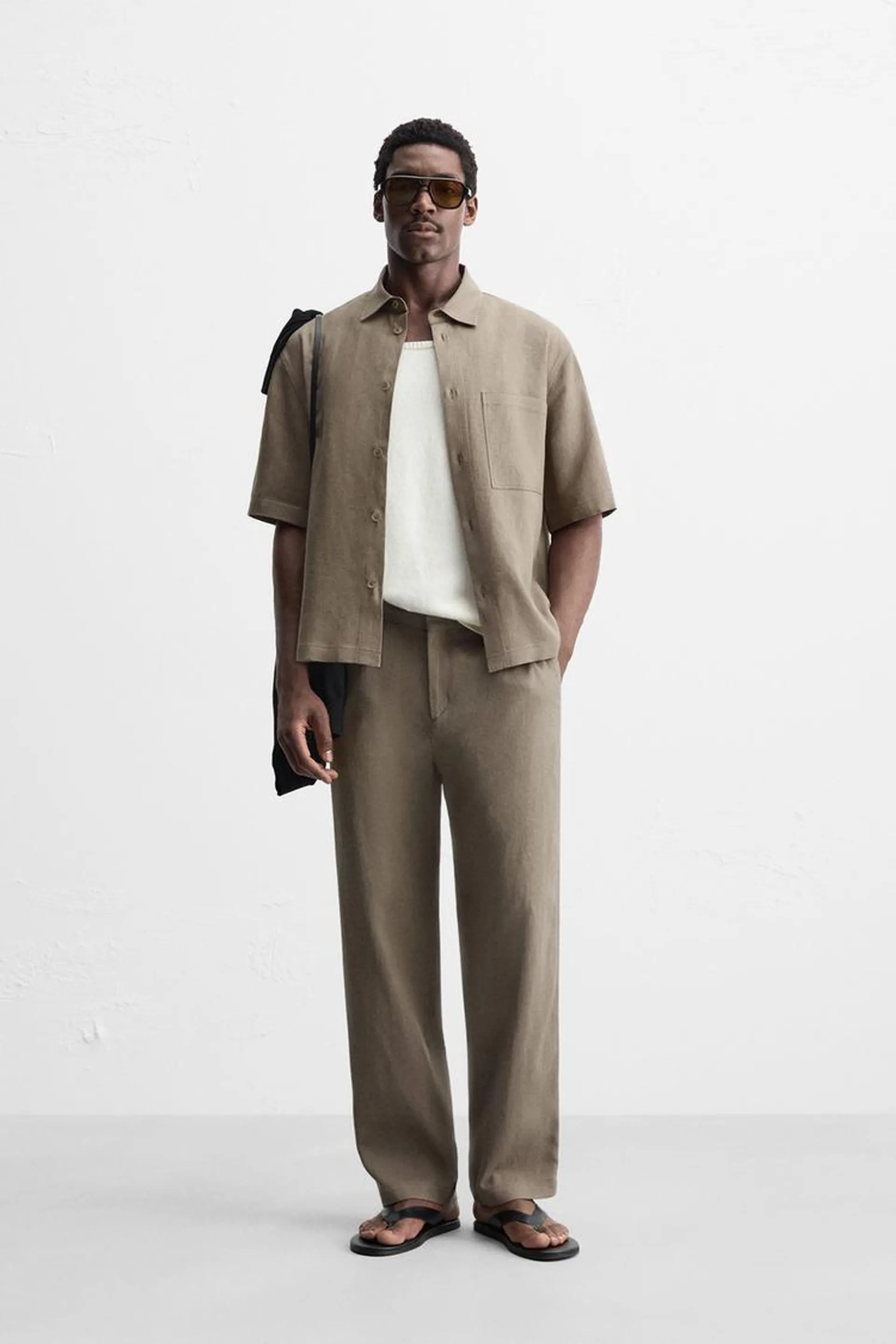 VISCOSE - JUTE PANTS