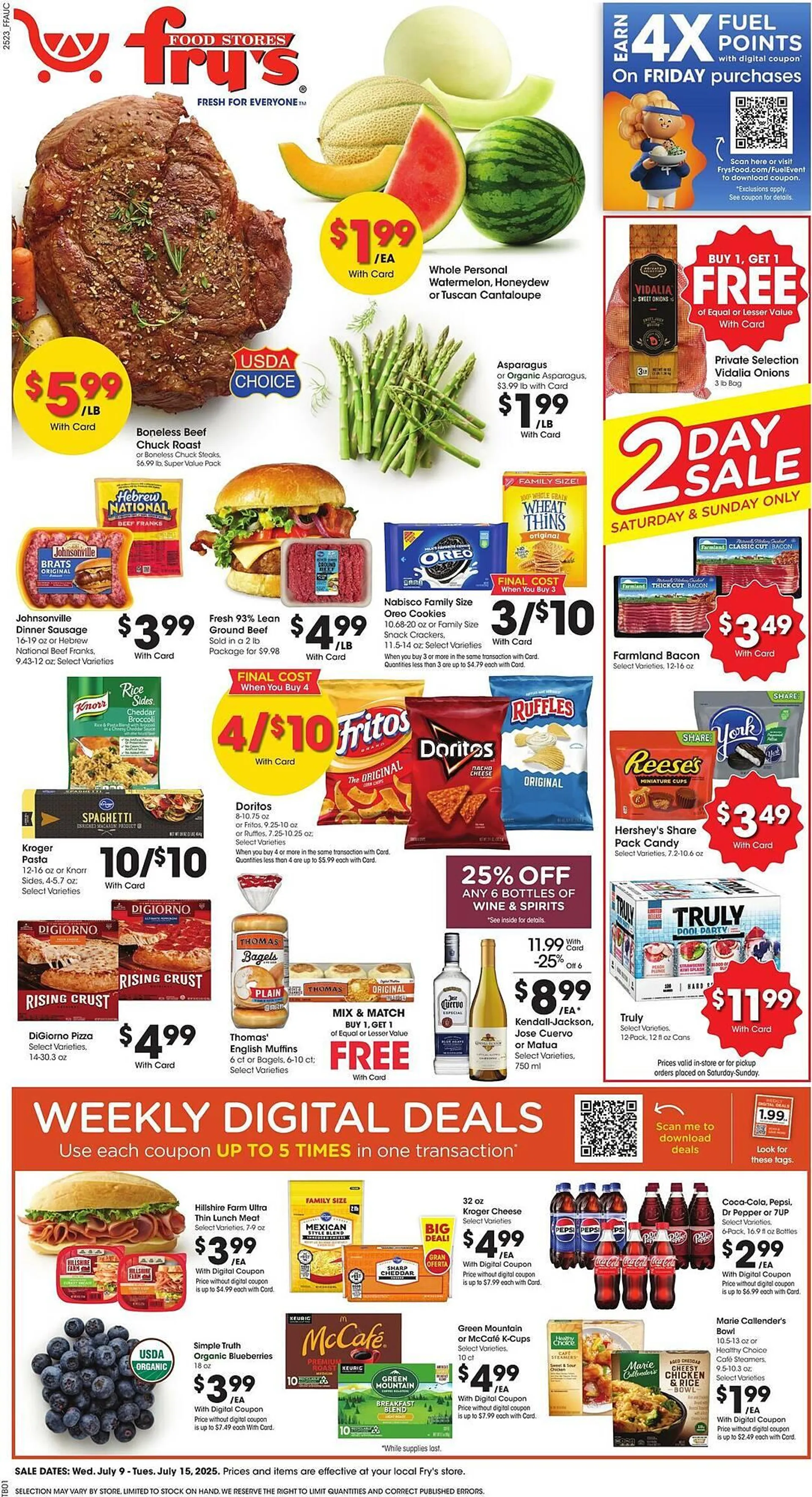 Weekly ad Fry's Weekly Ad from July 9 to July 15 2025 - Page 1