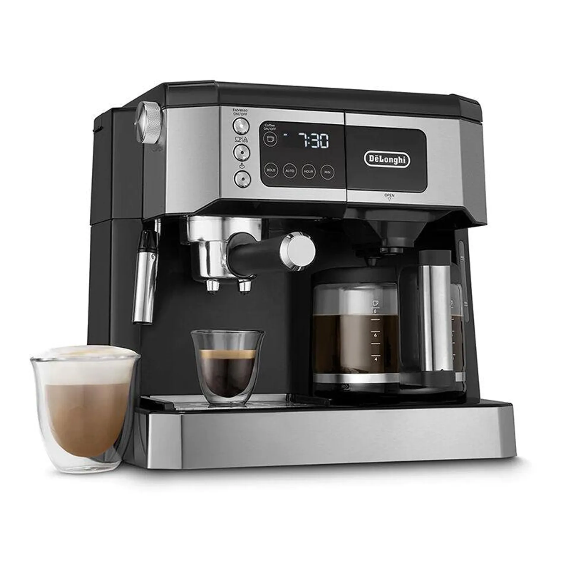 De Longhi All-in-One Coffee & Espresso Maker, Cappuccino, Latte Machine + Advanced Milk Frother