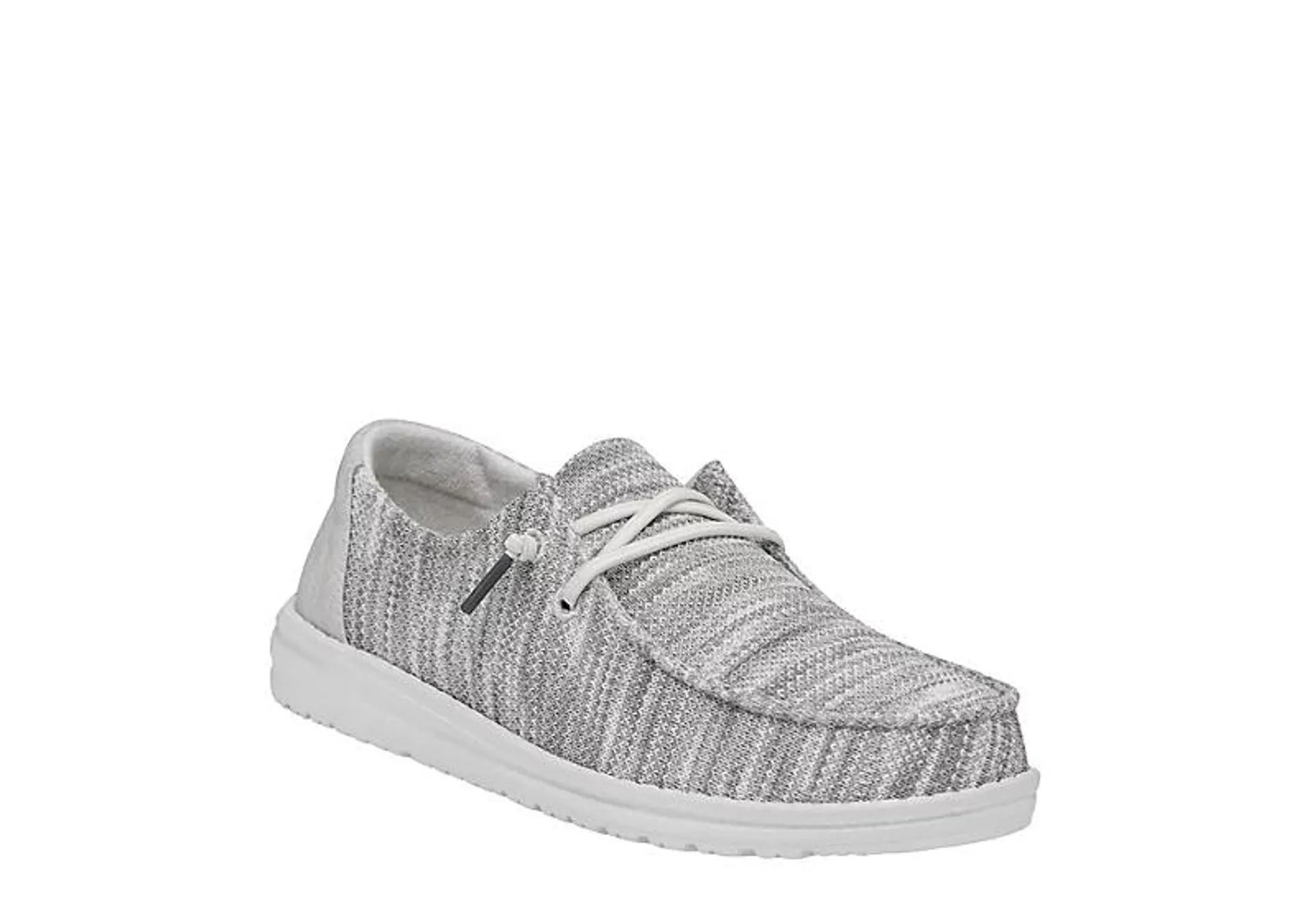 Heydude Womens Wendy Knit Slip On Sneaker - Grey