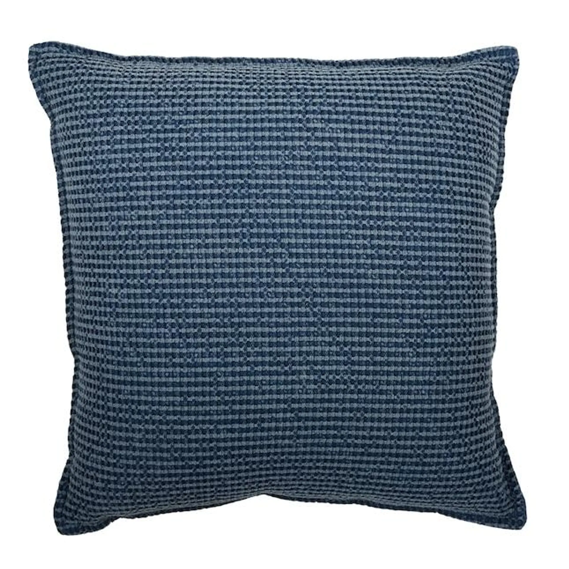 Origin 21 Navy waffle pillow 20-in x 20-in Blue Indoor Decorative Pillow