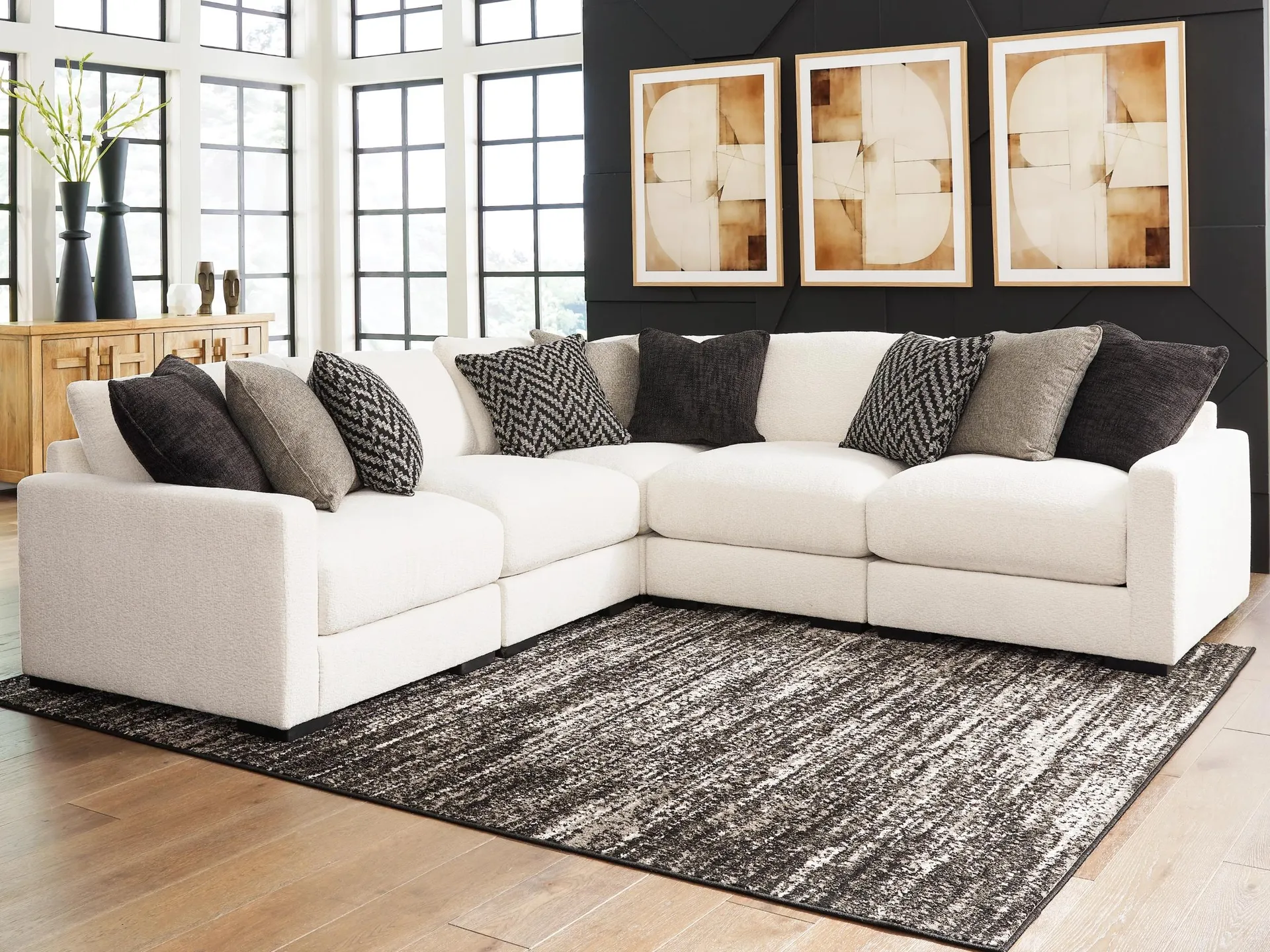 Elissa Court 5-Piece Next-Gen Nuvella™ Performance Fabric Modular Sectional