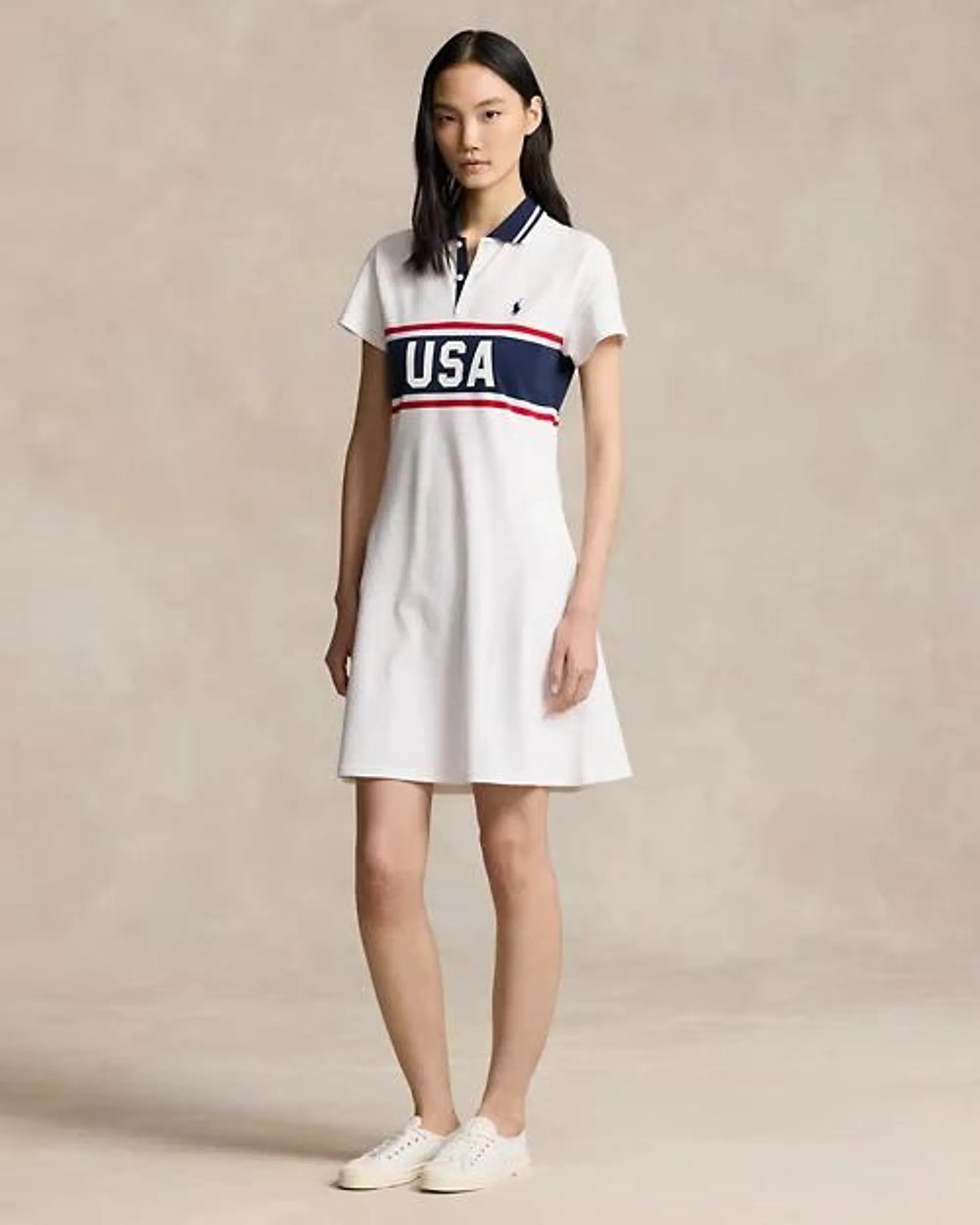 Team USA Graphic Polo Dress