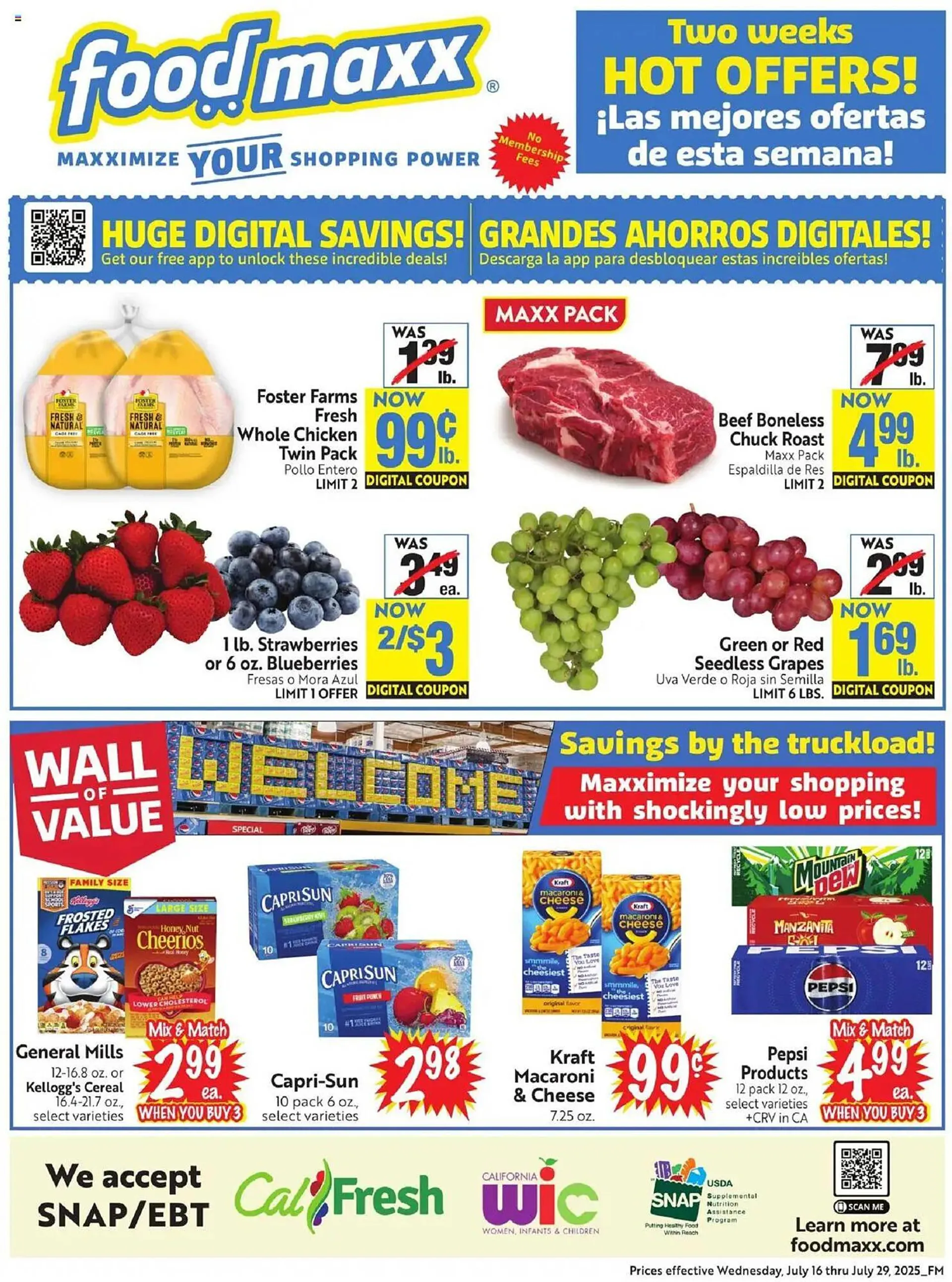 Weekly ad Foodmaxx Weekly Ad from July 16 to July 30 2025 - Page 1