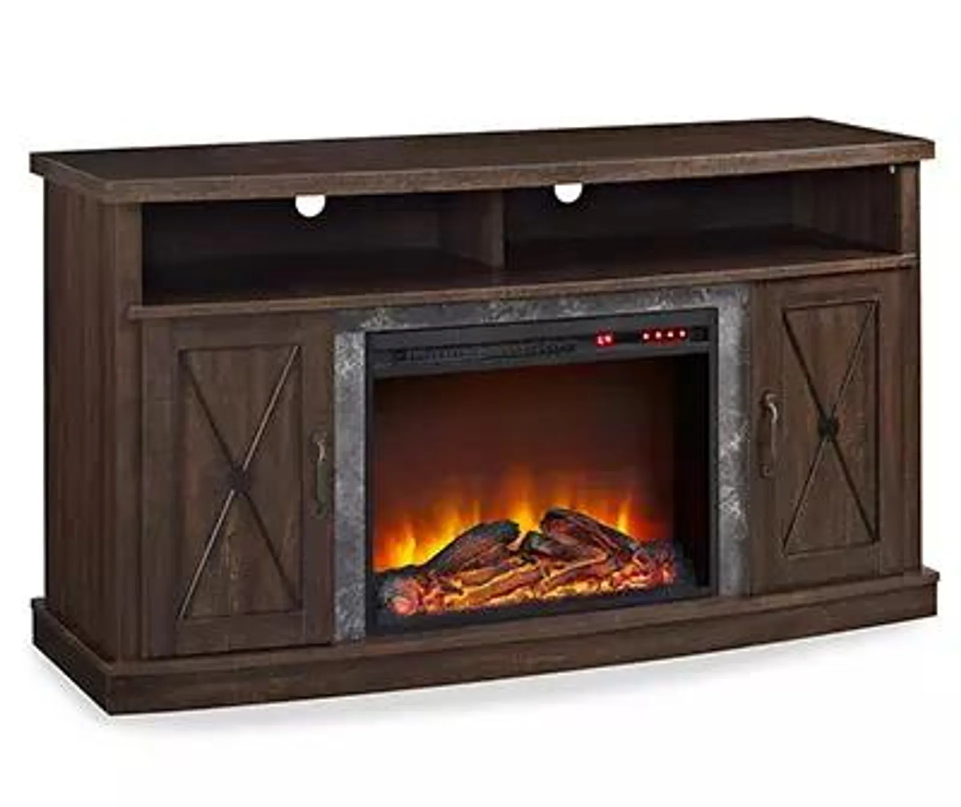 53" Crawford Espresso Electric Fireplace Console