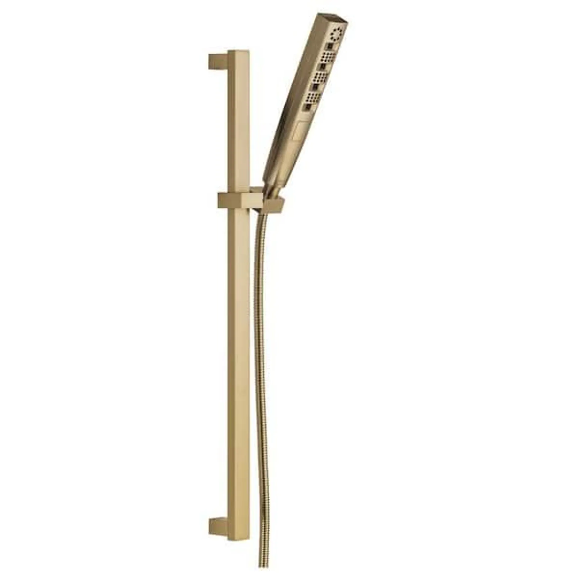 H2Okinetic Gold 4-Spray Patterns 1.75 GPM 1.43 in. Wall Mount Handheld Shower Head in Lumicoat Champagne Bronze