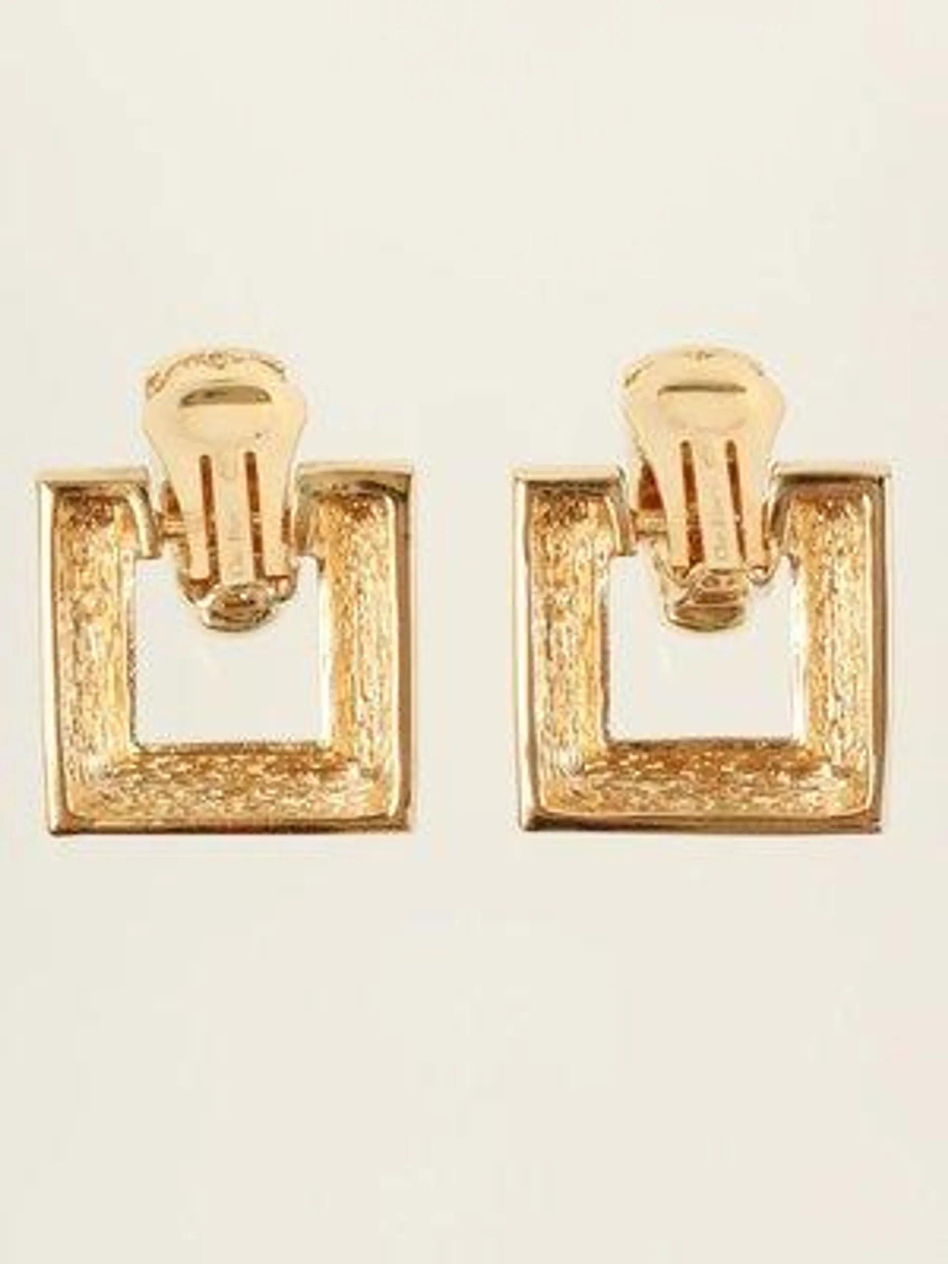 Square Logo Design Earrings from Dior, Set of 2