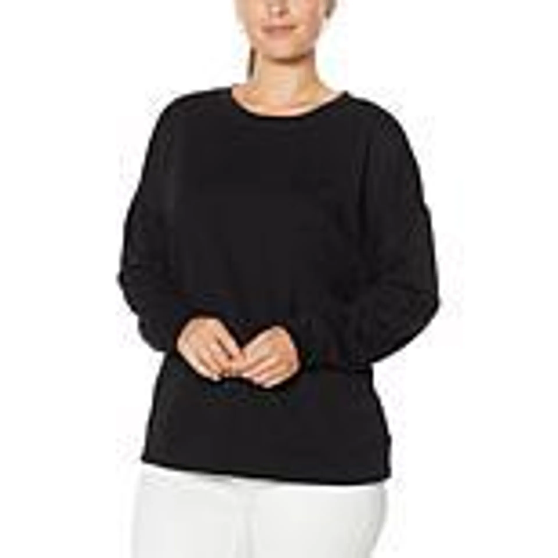 H Halston Studio French Terry Pullover Top