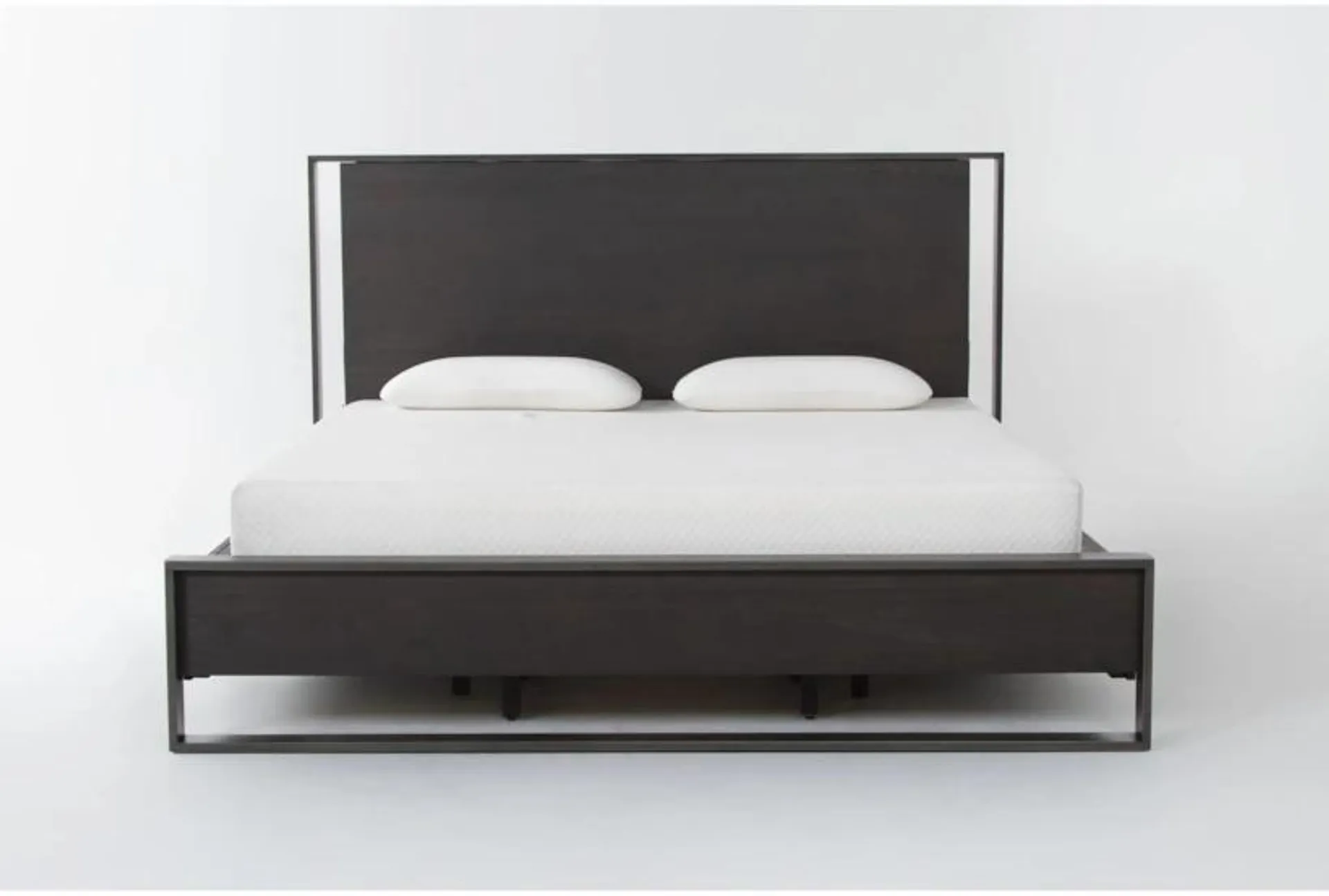 Lars Queen Wood Platform Bed With Side Storage