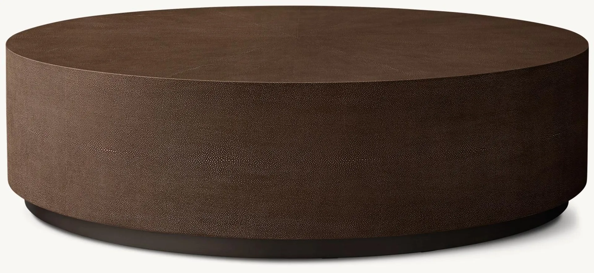 Graydon Shagreen Plinth Round Coffee Table