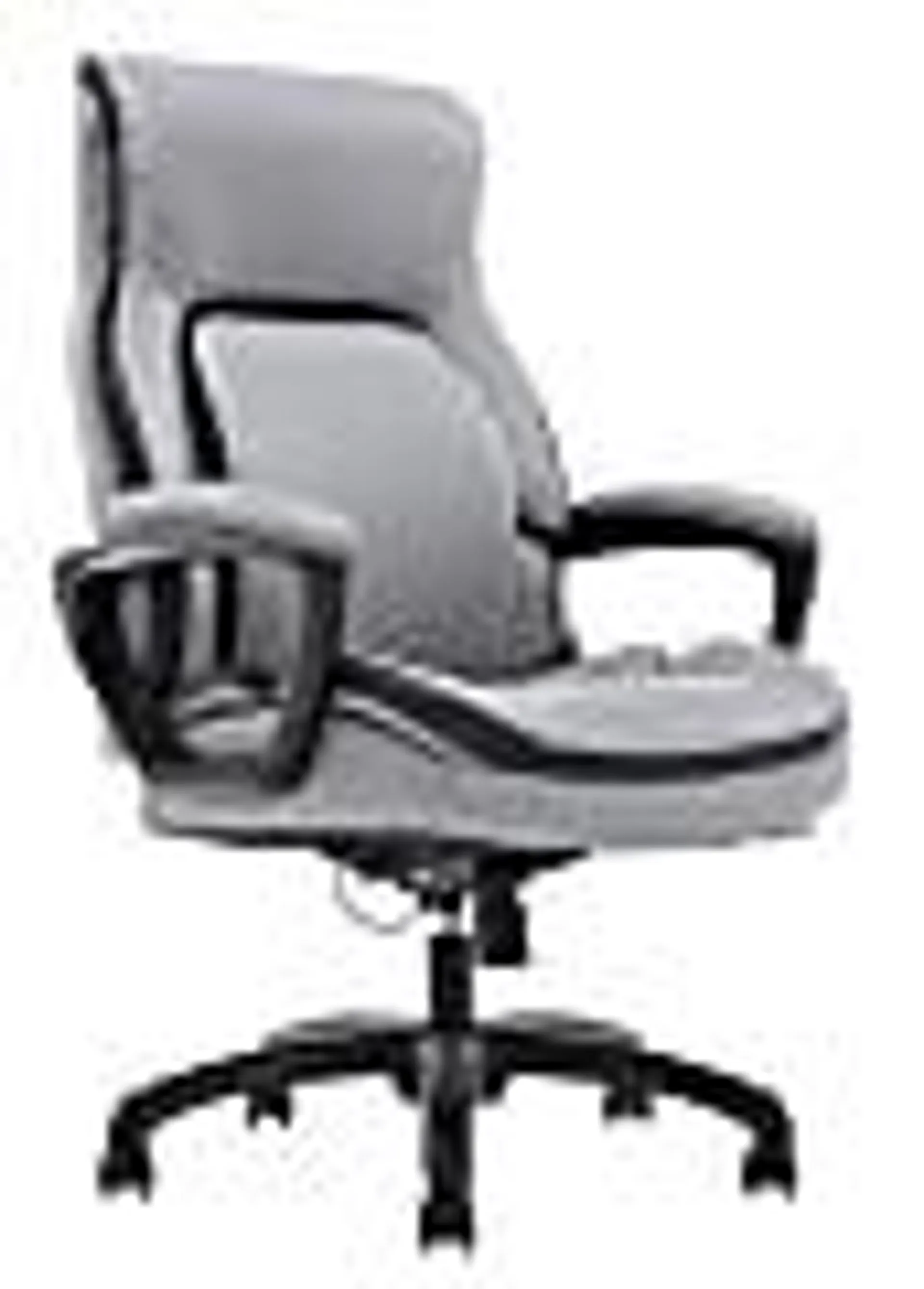 Shaquille O'Neal™ Amphion Ergonomic Bonded Leather High-Back Executive Office Chair, Gray