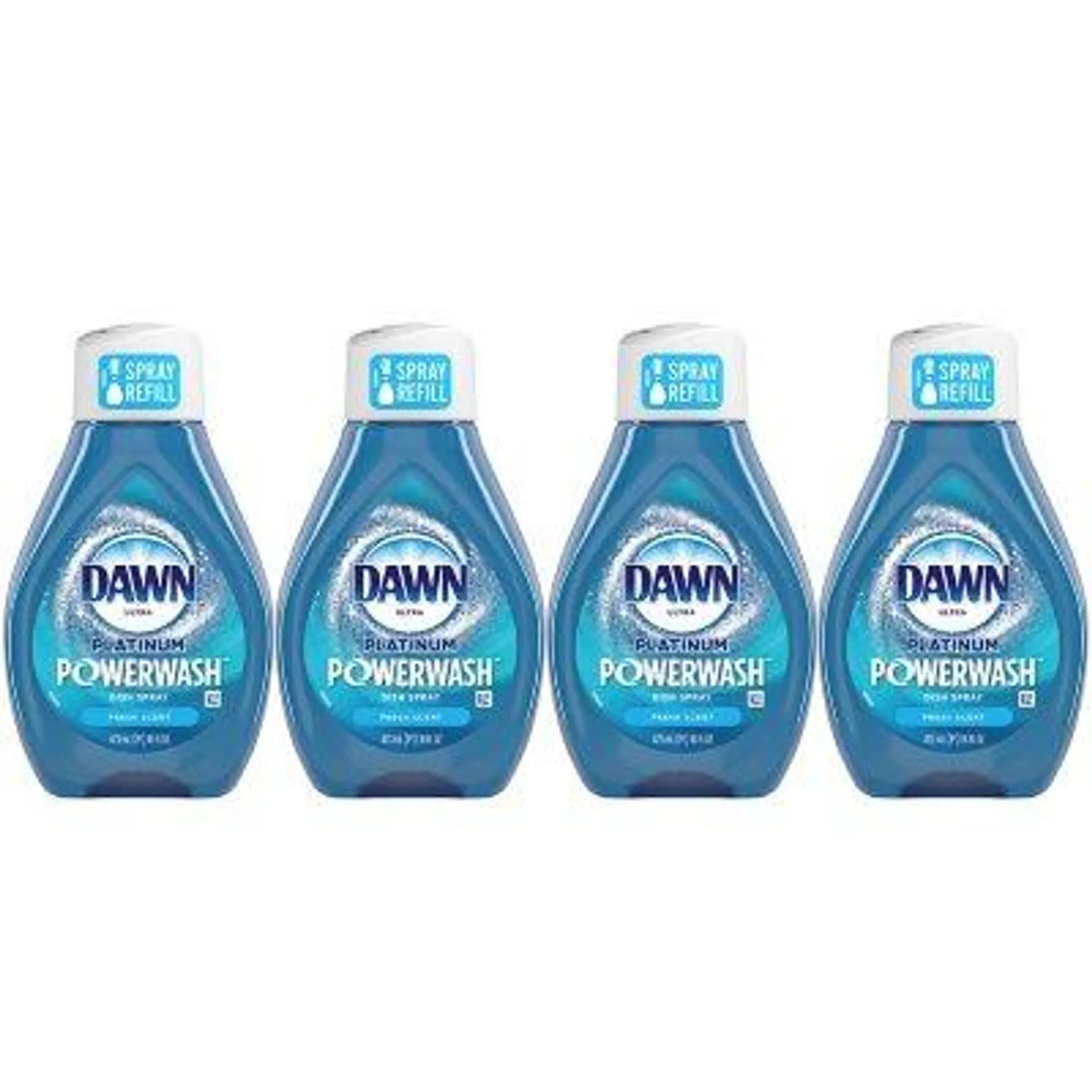 Dawn Platinum Powerwash Dish Soap Spray Refill, Fresh Scent 16 fl. oz., 4 ct.