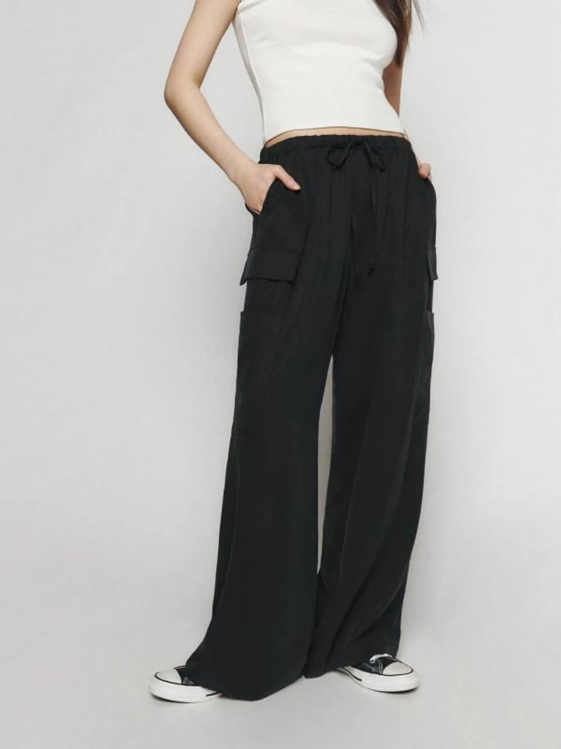 Veda Kennedy Wide Leg Leather Pant