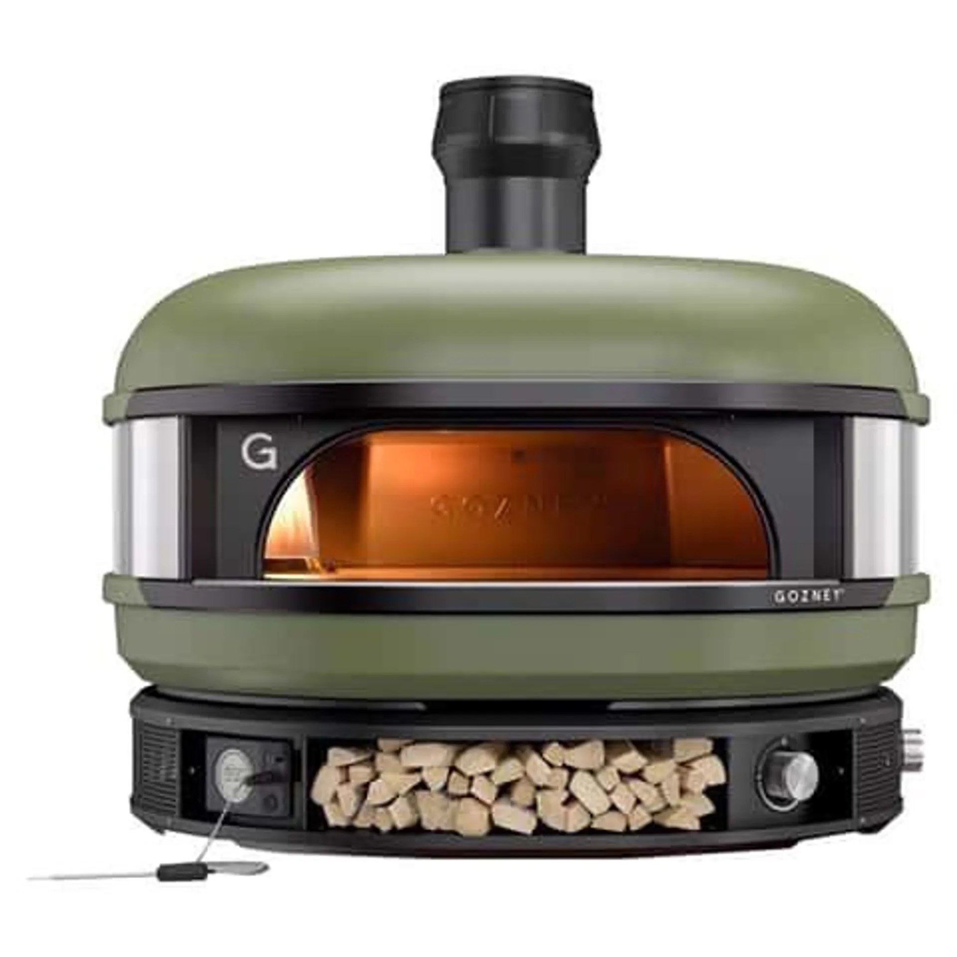 Gozney Dome 29 in. Natural Gas/Wood Outdoor Pizza Oven Olive Green