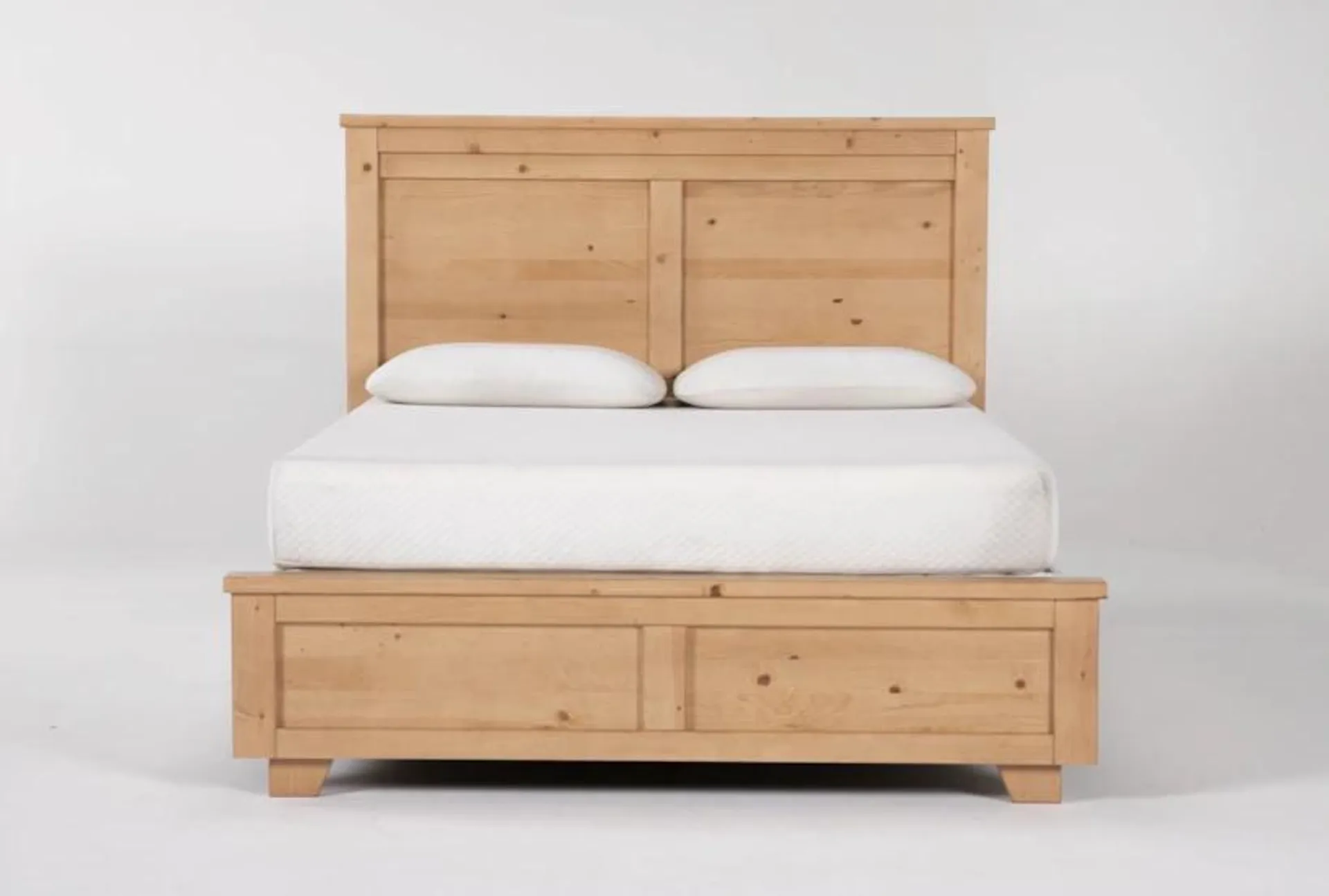 Marco Natural Queen Wood Panel Bed