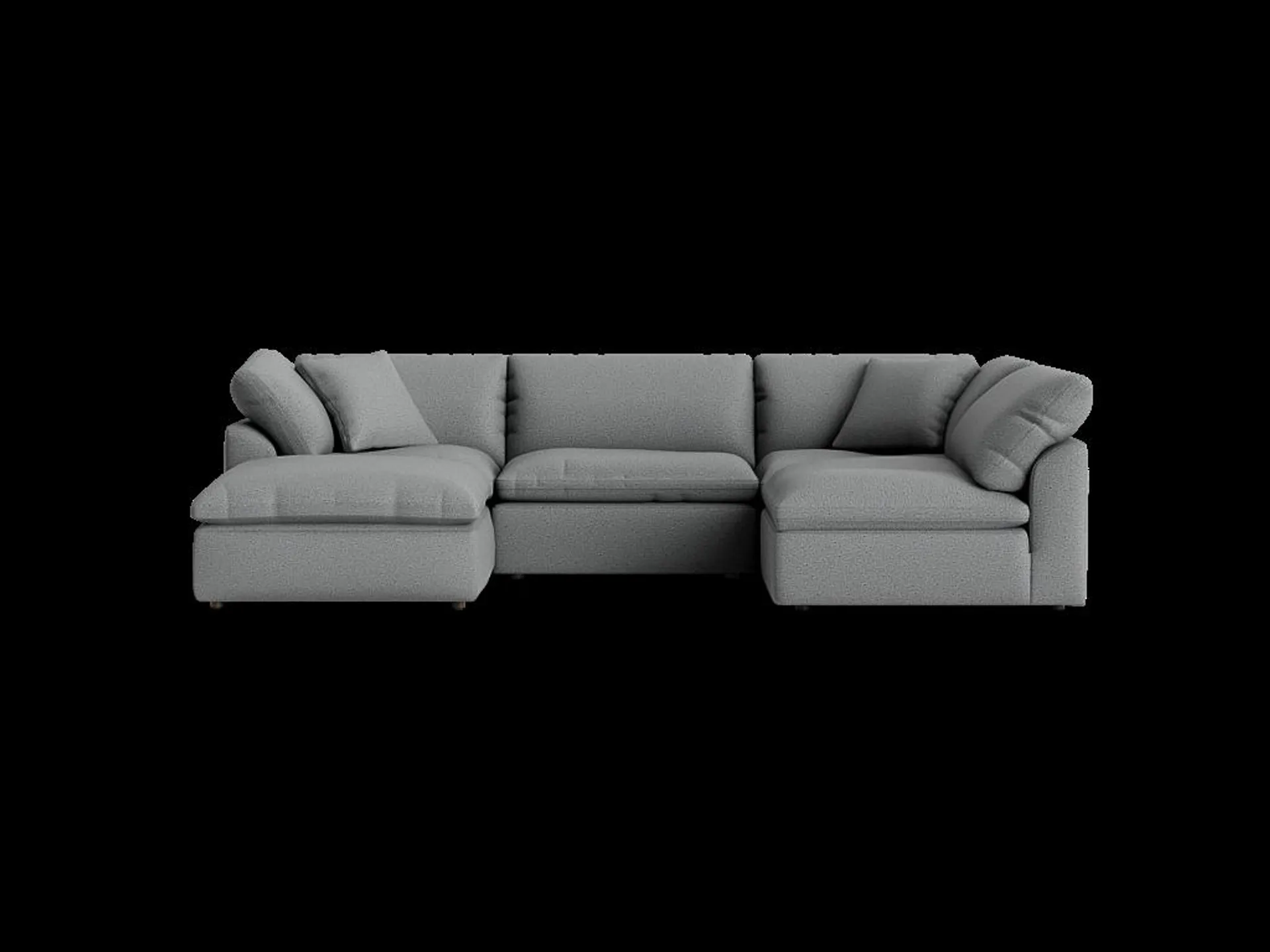 Bryant U-Sofa Bumper Sectional (5 piece)