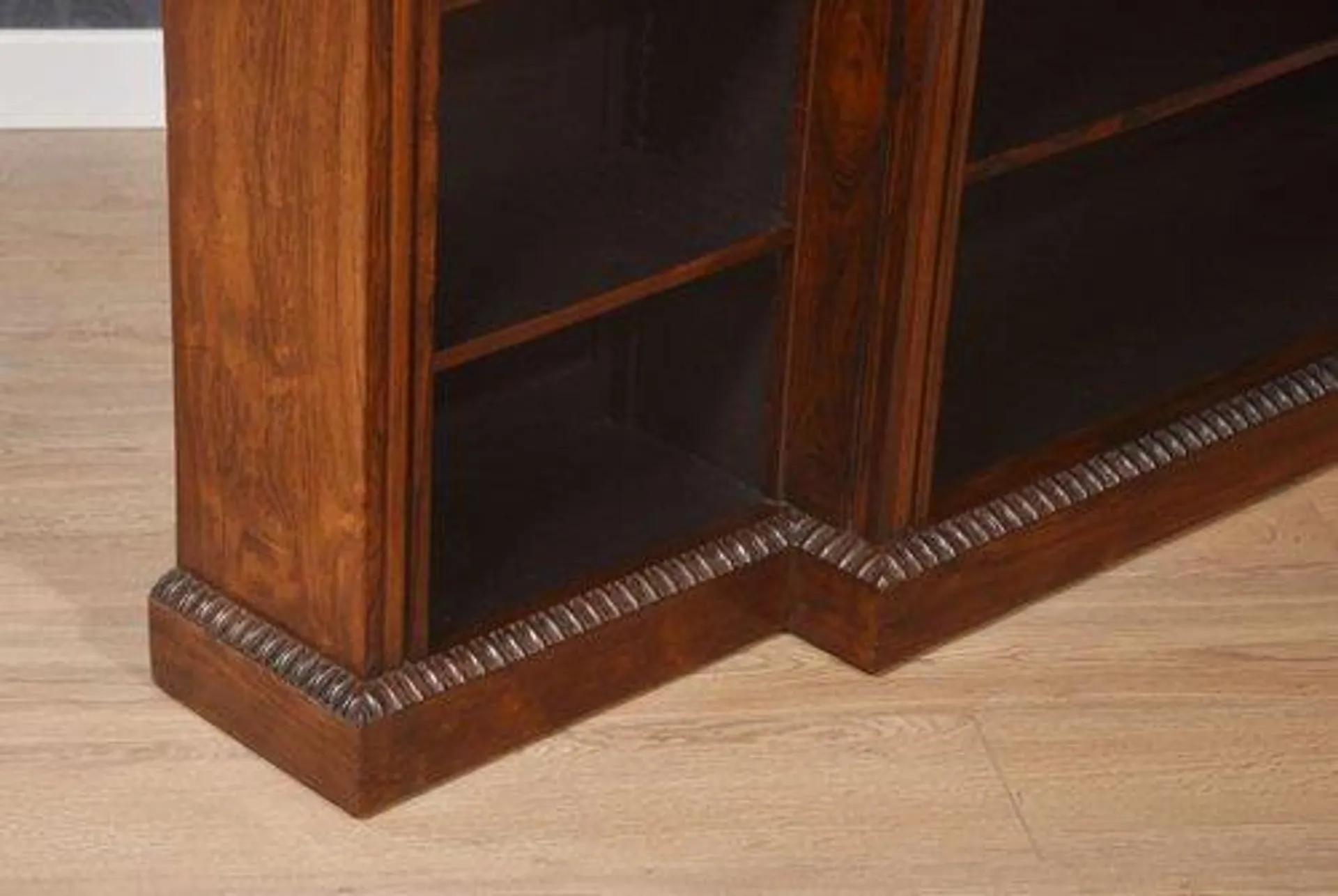 Regency Rosewood Open Bookcase