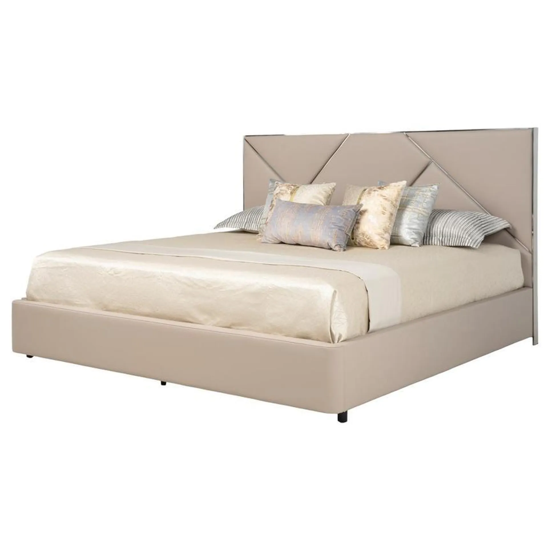 Orion Taupe King Storage Bed