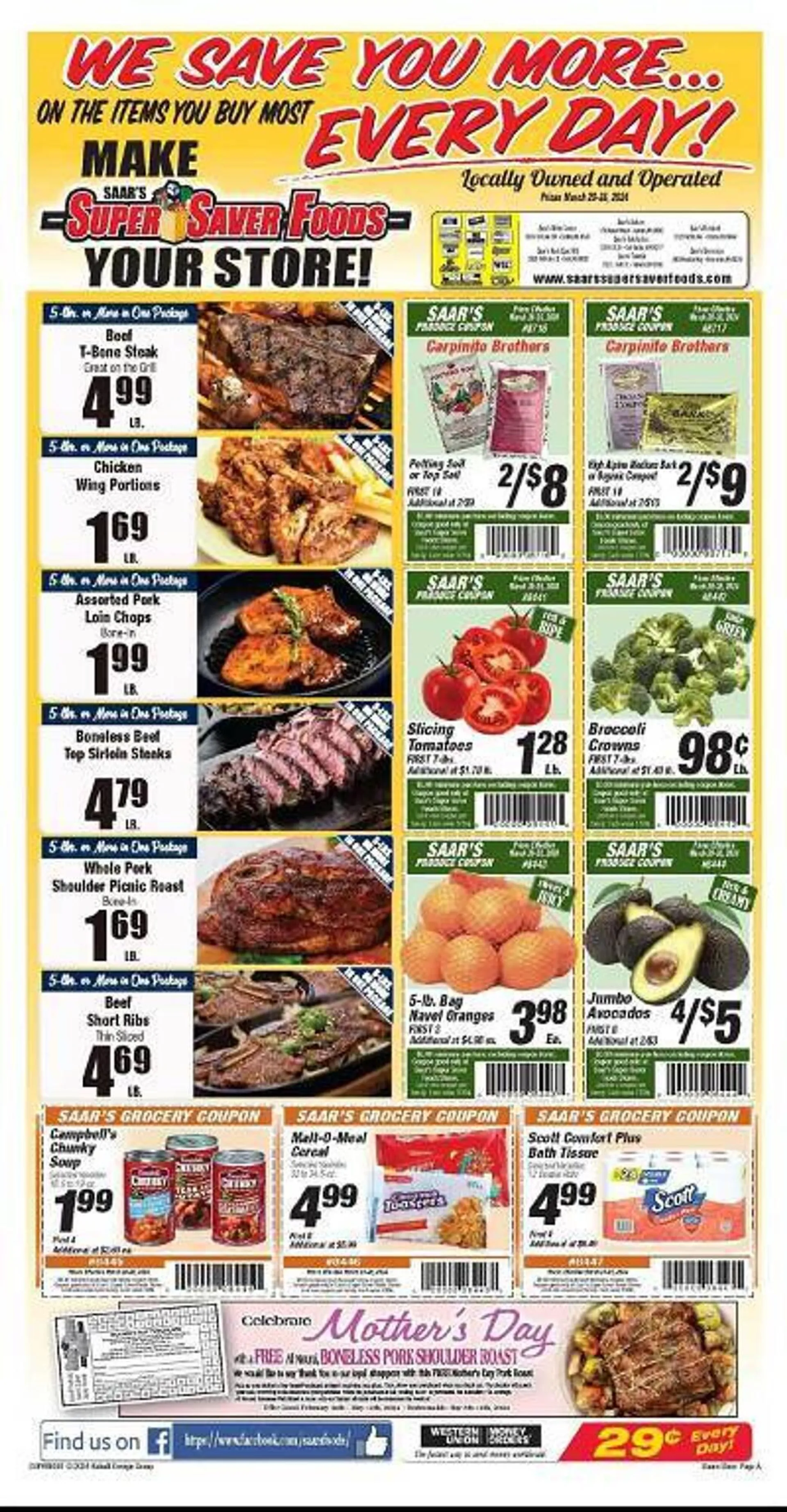 Weekly ad Super Saver Weekly Ad from March 20 to March 26 2024 - Page 1
