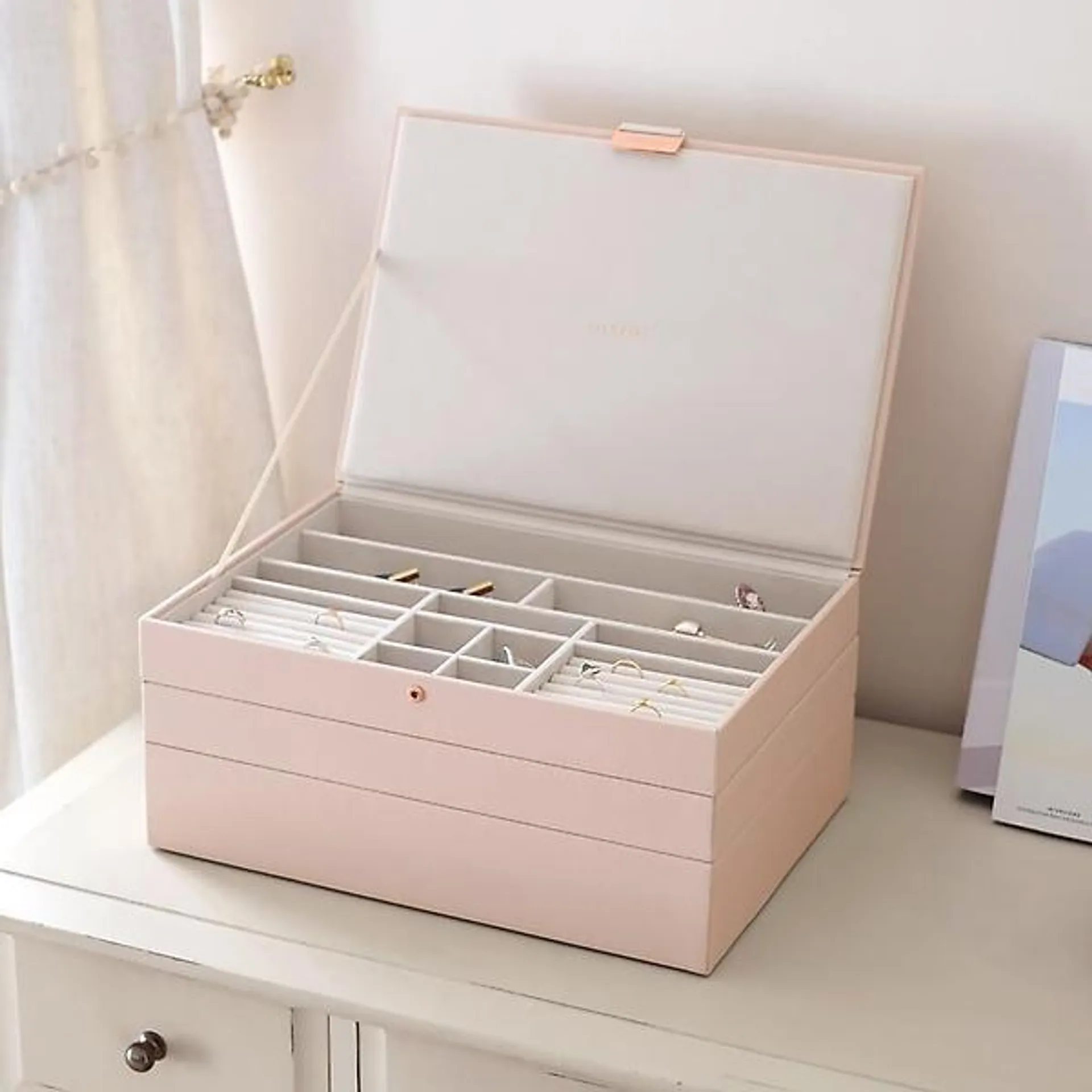 Stackers Blush Supersize Jewelry Box Collection