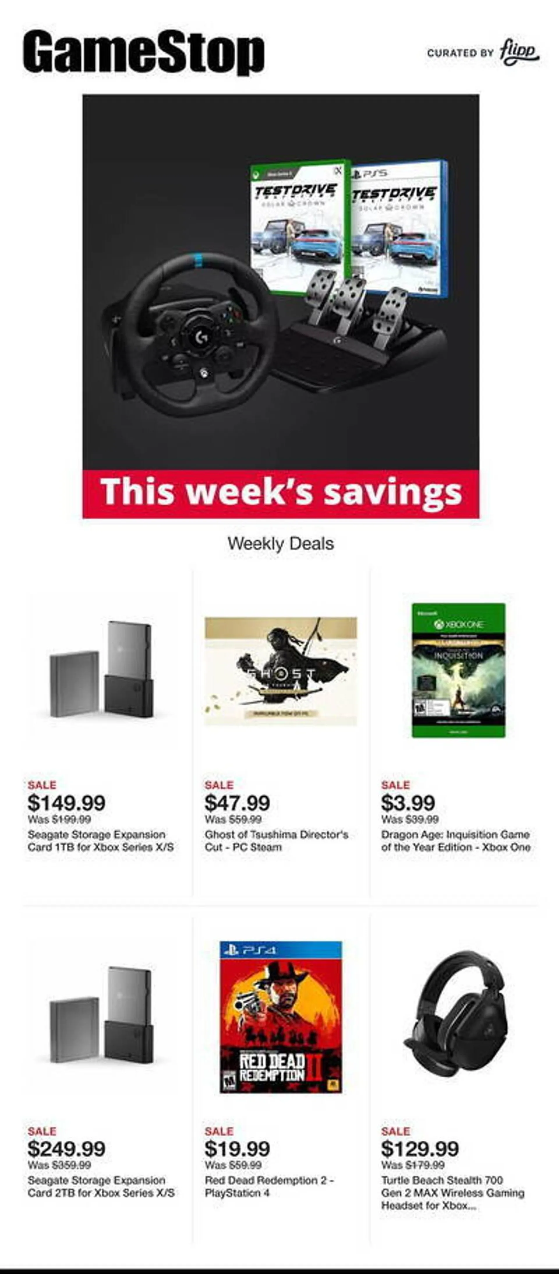 Game Stop Weekly Ad - 1