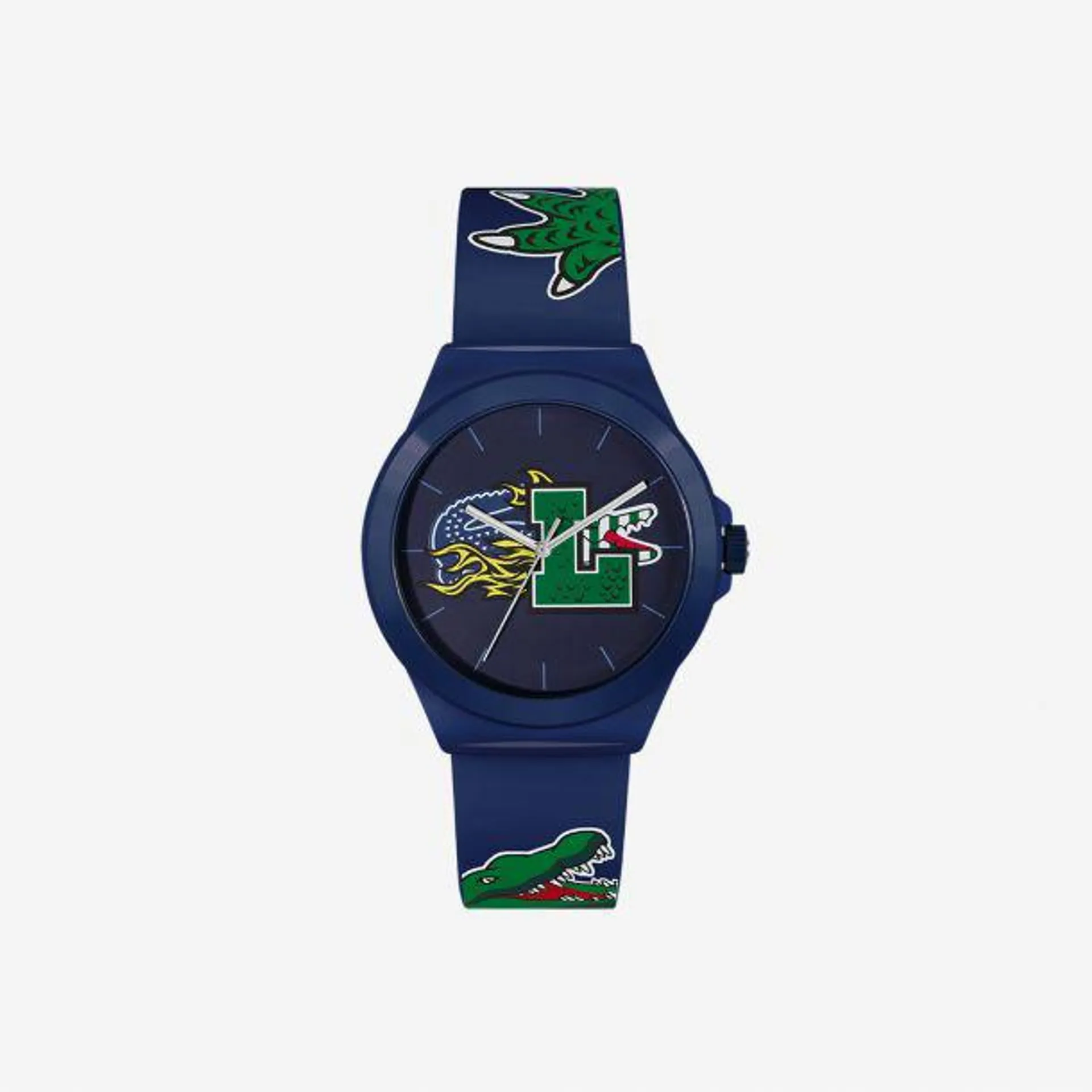 Lacoste Men’s 42mm Neocroc Quartz Strap Watch - Blue