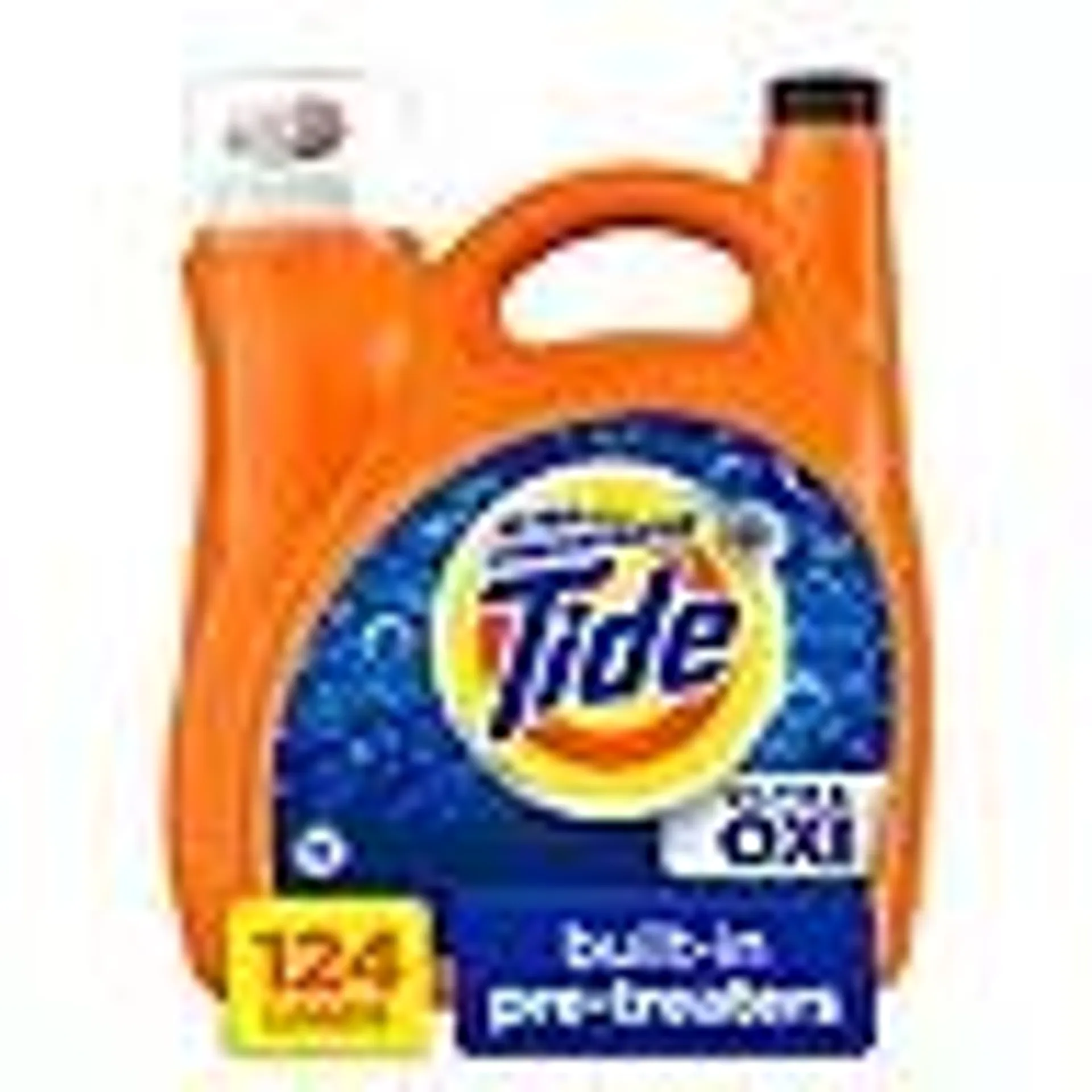 Tide Ultra Oxi Liquid Laundry Detergent, Fresh, 159 fl. oz., 124 loads