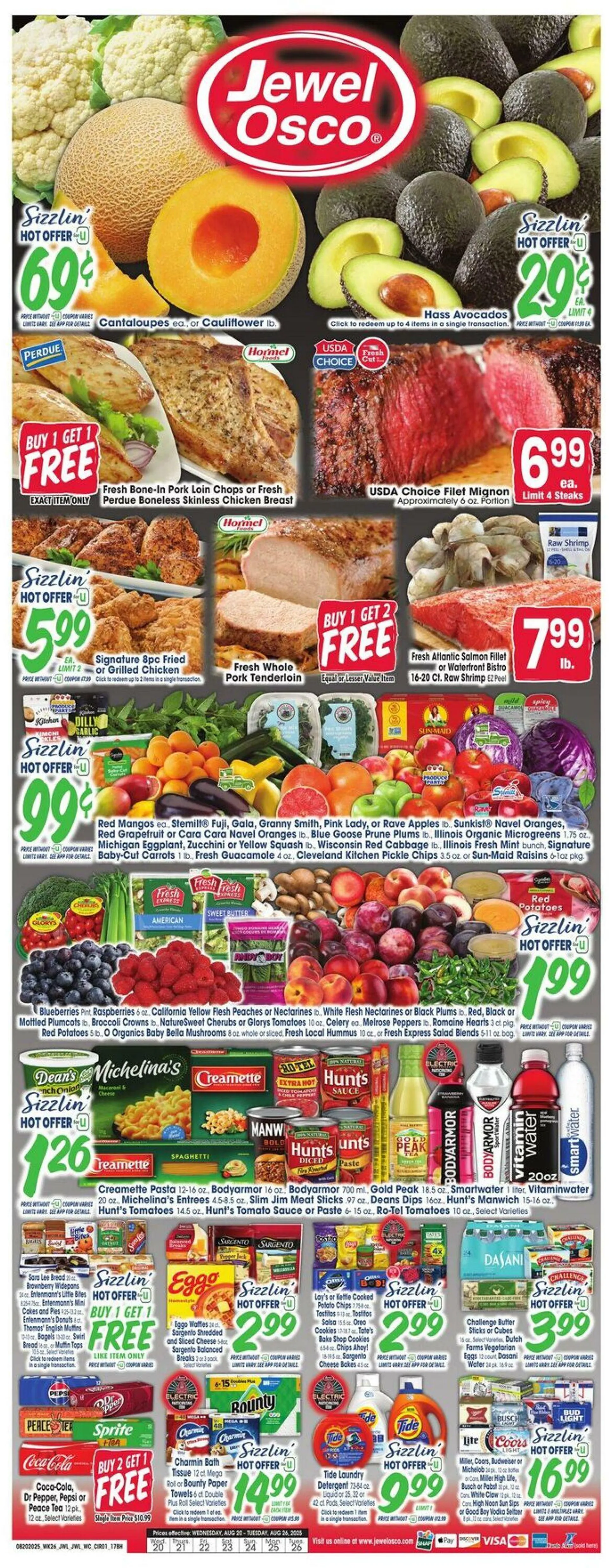 Weekly ad Jewel Osco Current weekly ad from August 20 to August 26 2025 - Page 1