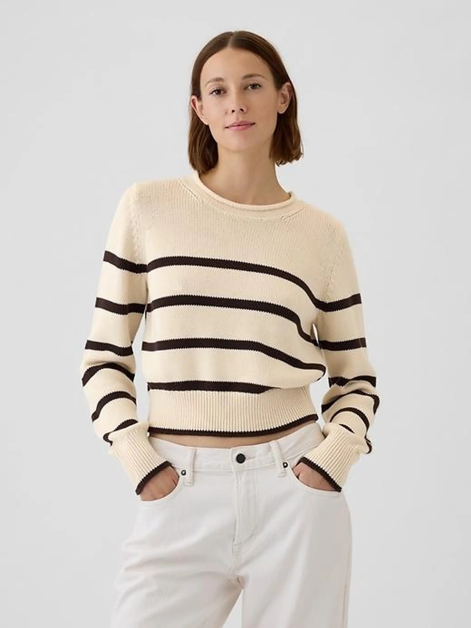 Cropped Rollneck Sweater